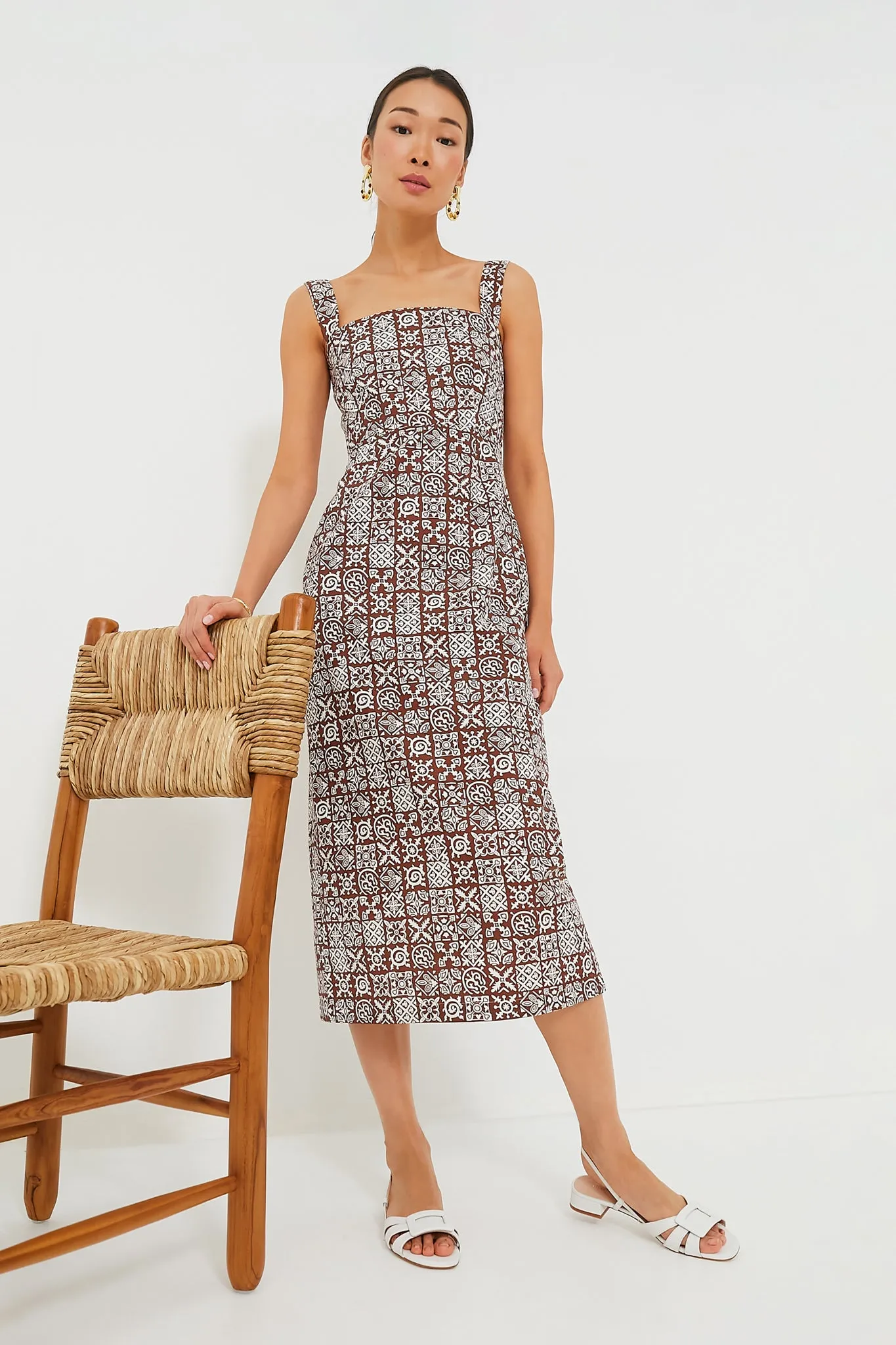 Gold Dahlia Earrings sold by Tuckernuck product image thumbnail 3