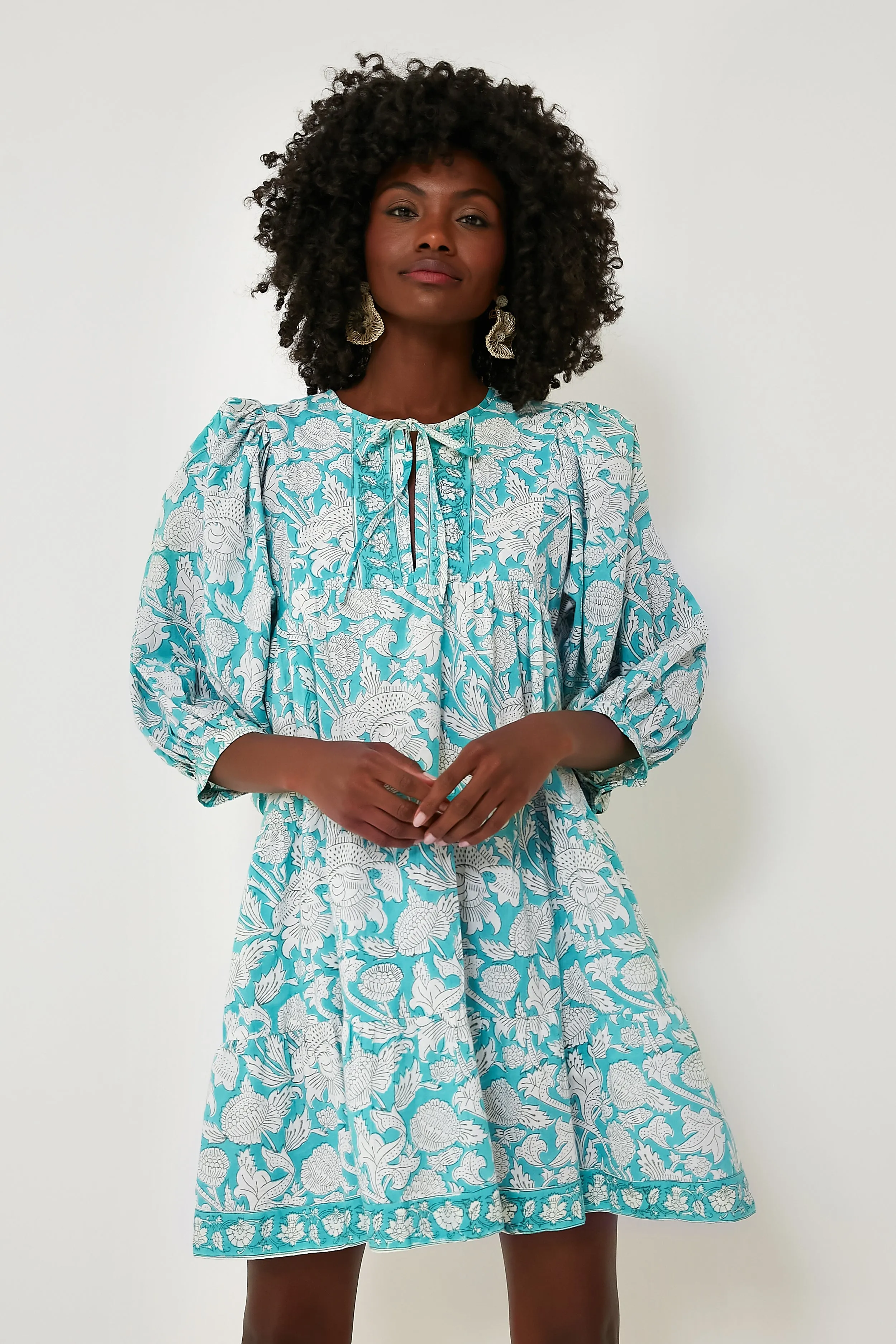 Turquoise Casita Mini Dress sold by Tuckernuck product image thumbnail 2