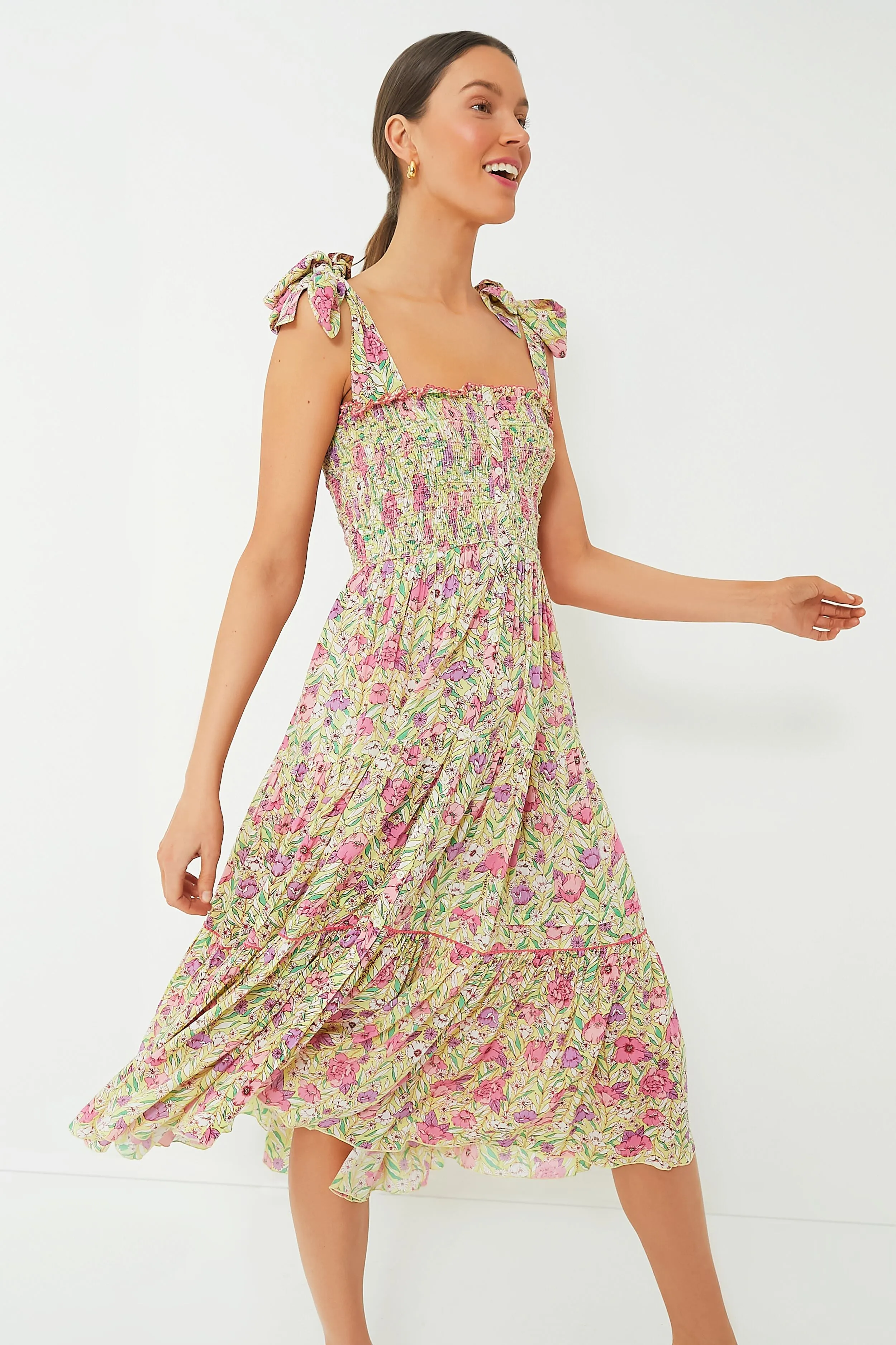 Green Petunia Long Triny Dress sold by Tuckernuck product image thumbnail 3