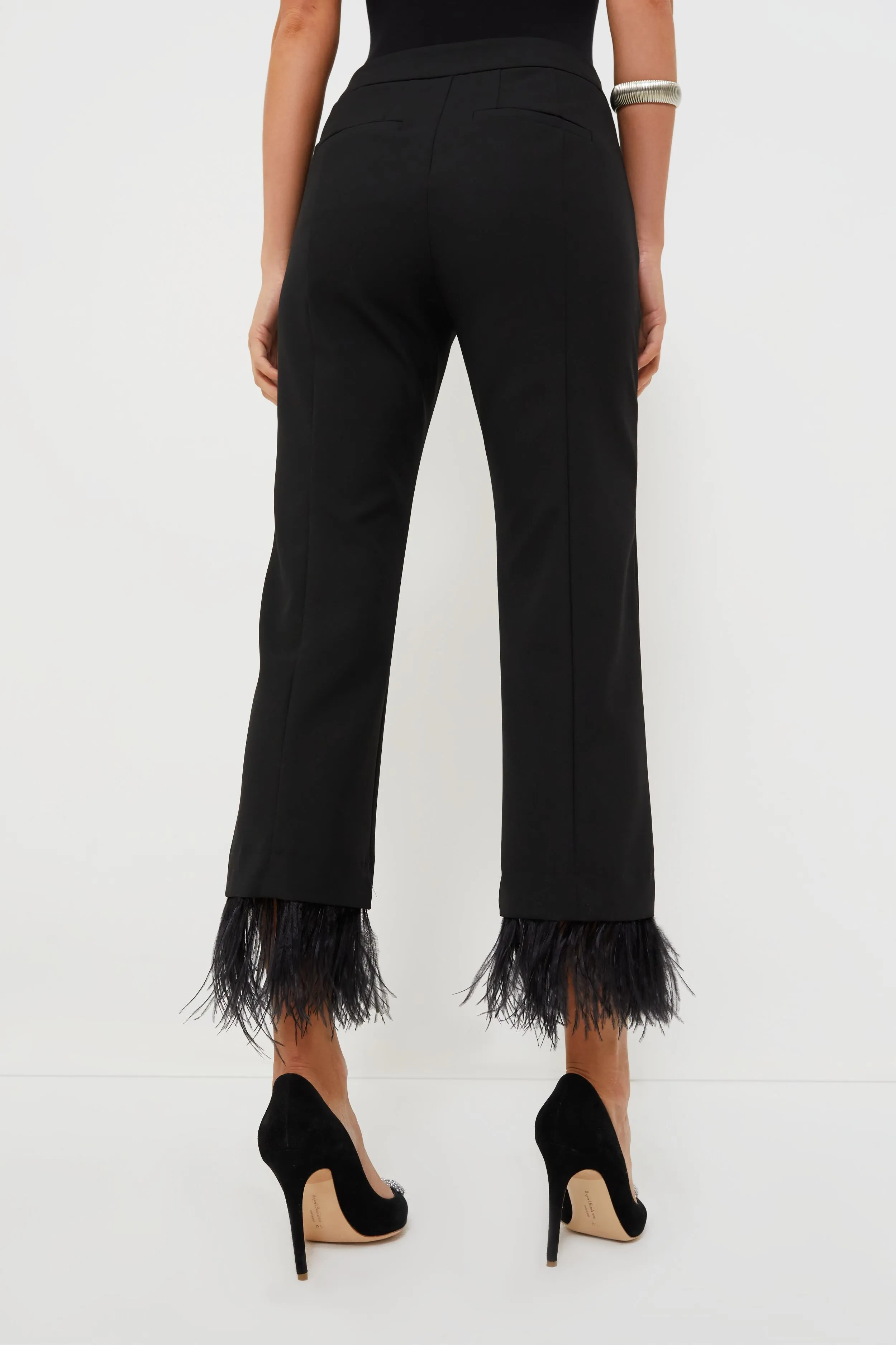 Black Edoardo Feather Pants sold by Tuckernuck product image thumbnail 4