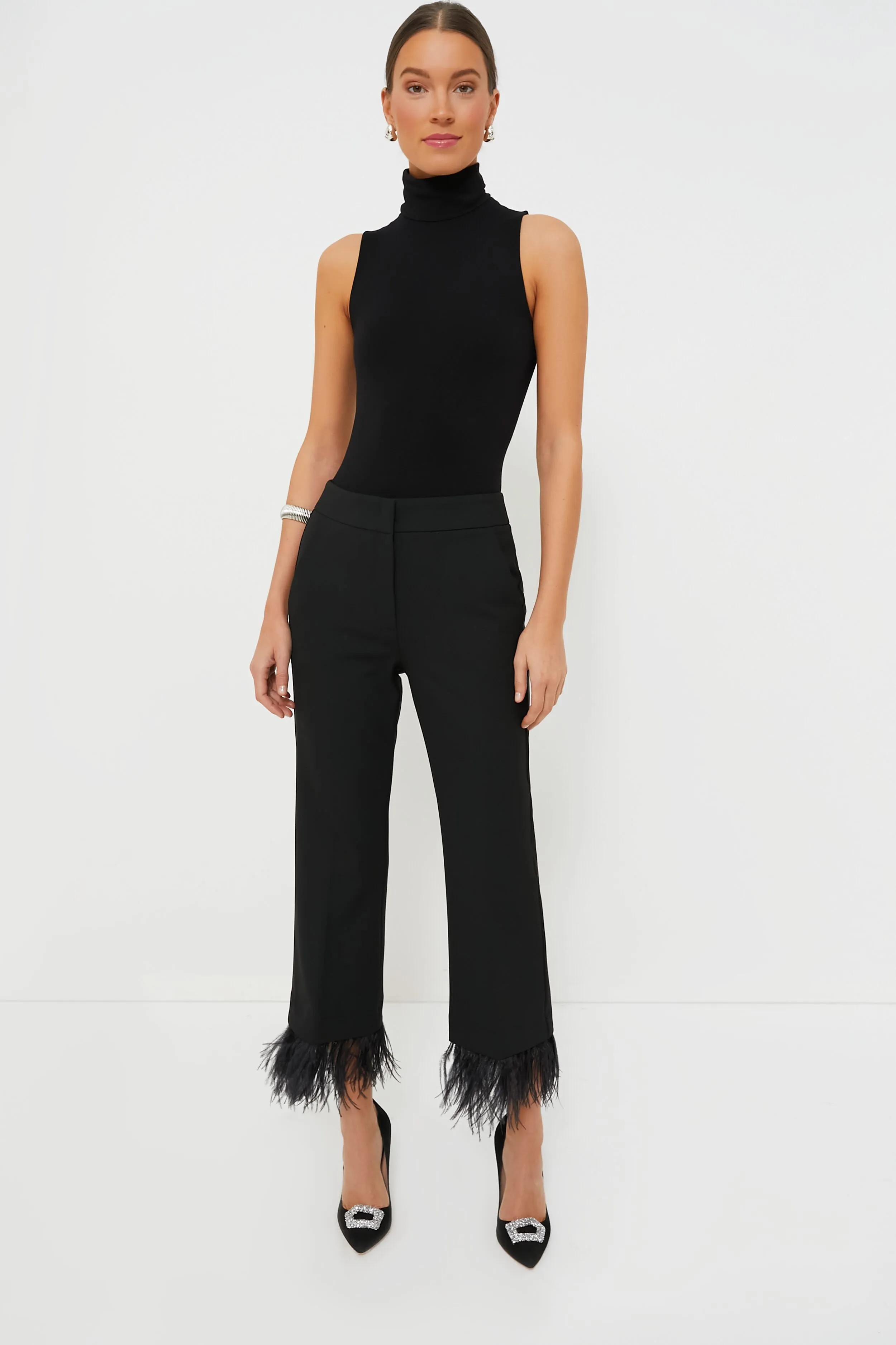 Black Edoardo Feather Pants sold by Tuckernuck product image thumbnail 2