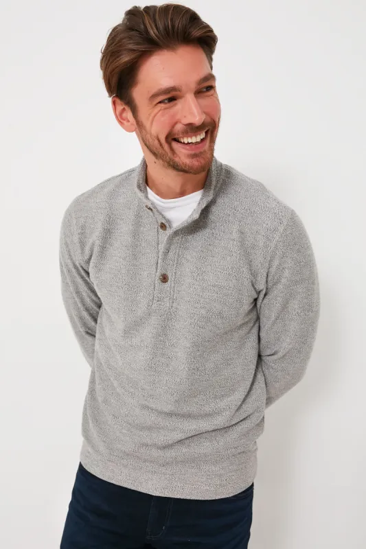 Gray Clayton Textured Pullover sold by Tuckernuck