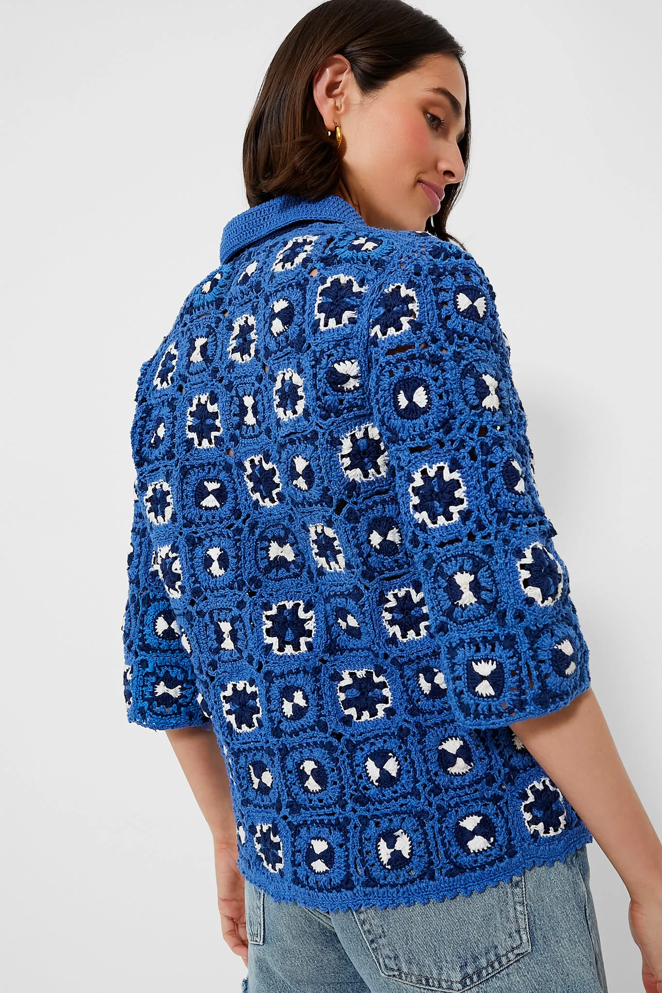 Blue Tiles Cardigan sold by Tuckernuck product image thumbnail 4