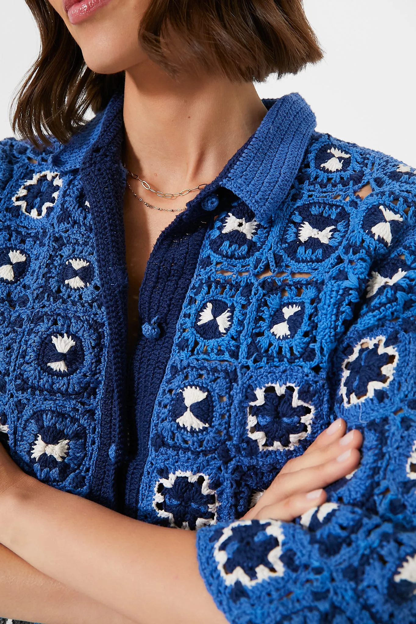 Blue Tiles Cardigan sold by Tuckernuck product image thumbnail 5