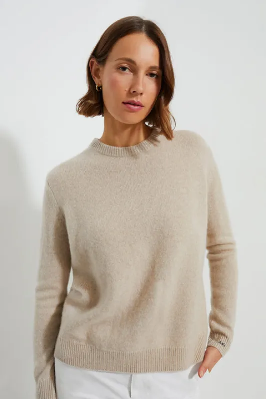 Sandstone Cashmere Bodie Boyfriend Crewneck made by Tuckernuck