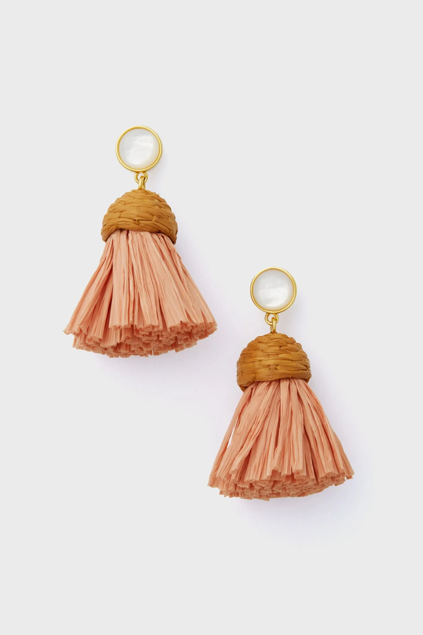 Rose Raffia Earrings sold by Tuckernuck