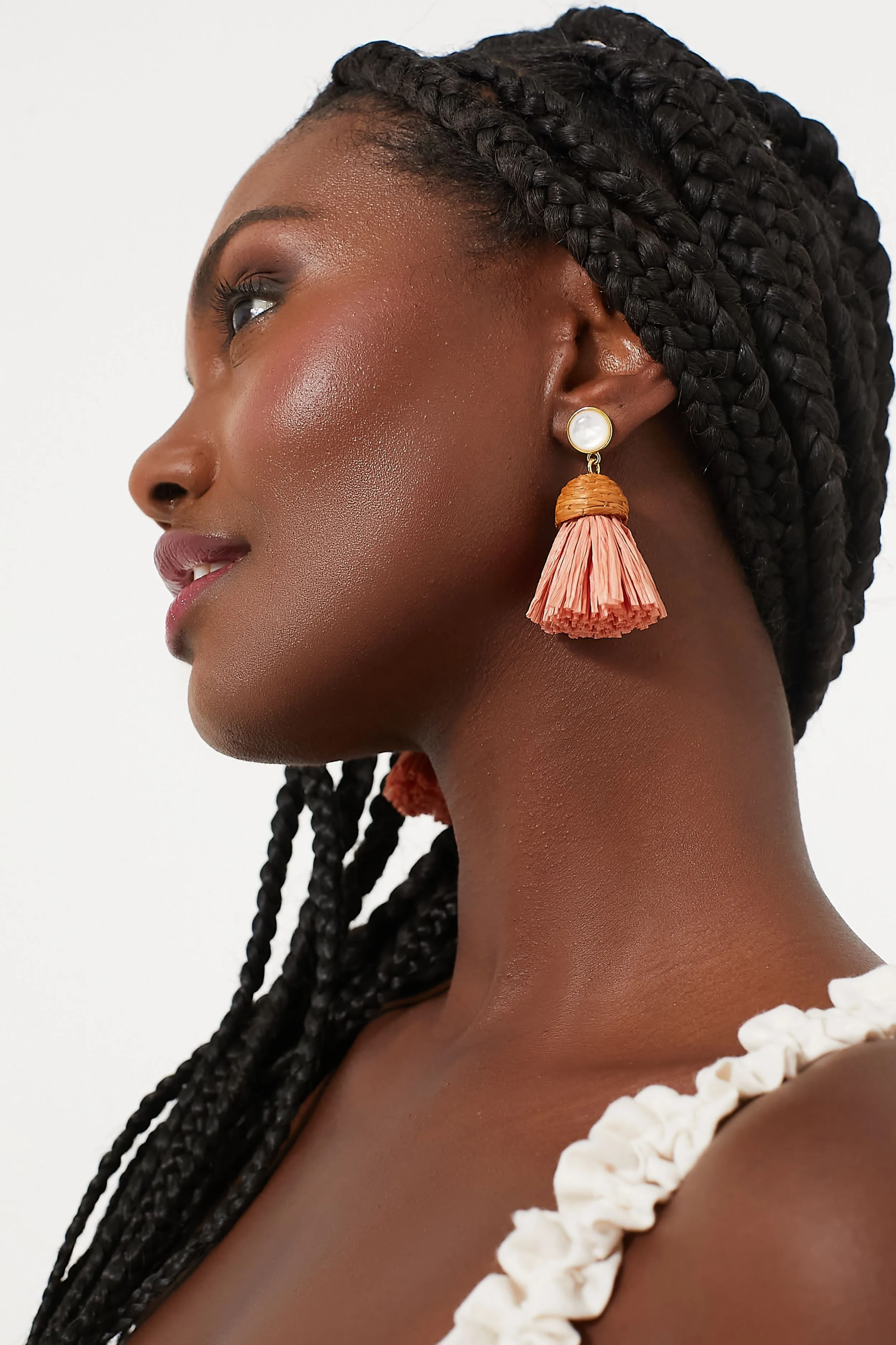 Rose Raffia Earrings sold by Tuckernuck product image thumbnail 2
