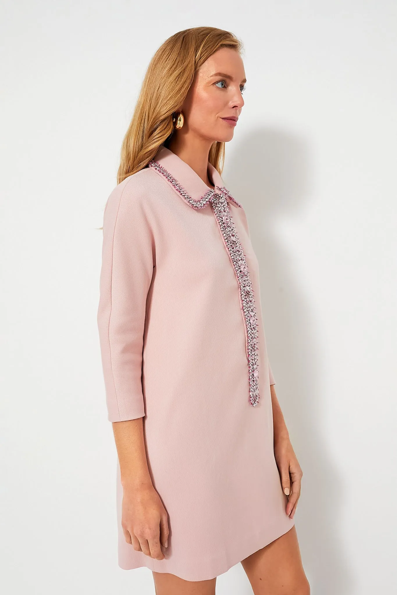 Powder Pink Embellished Nicola Dress sold by Tuckernuck product image thumbnail 3