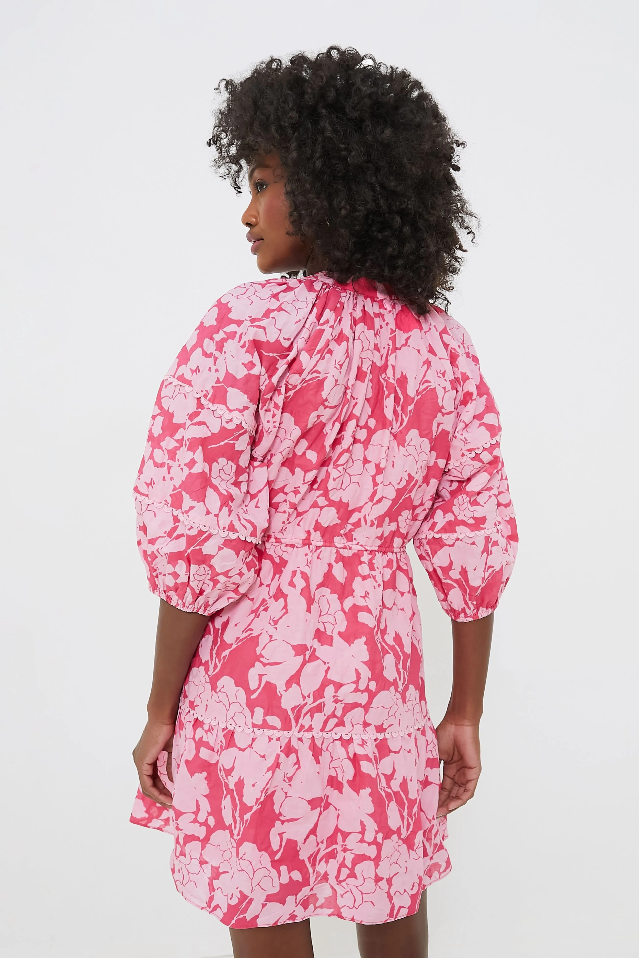 Pink Floral Matilda Mini Dress sold by Tuckernuck product image thumbnail 4