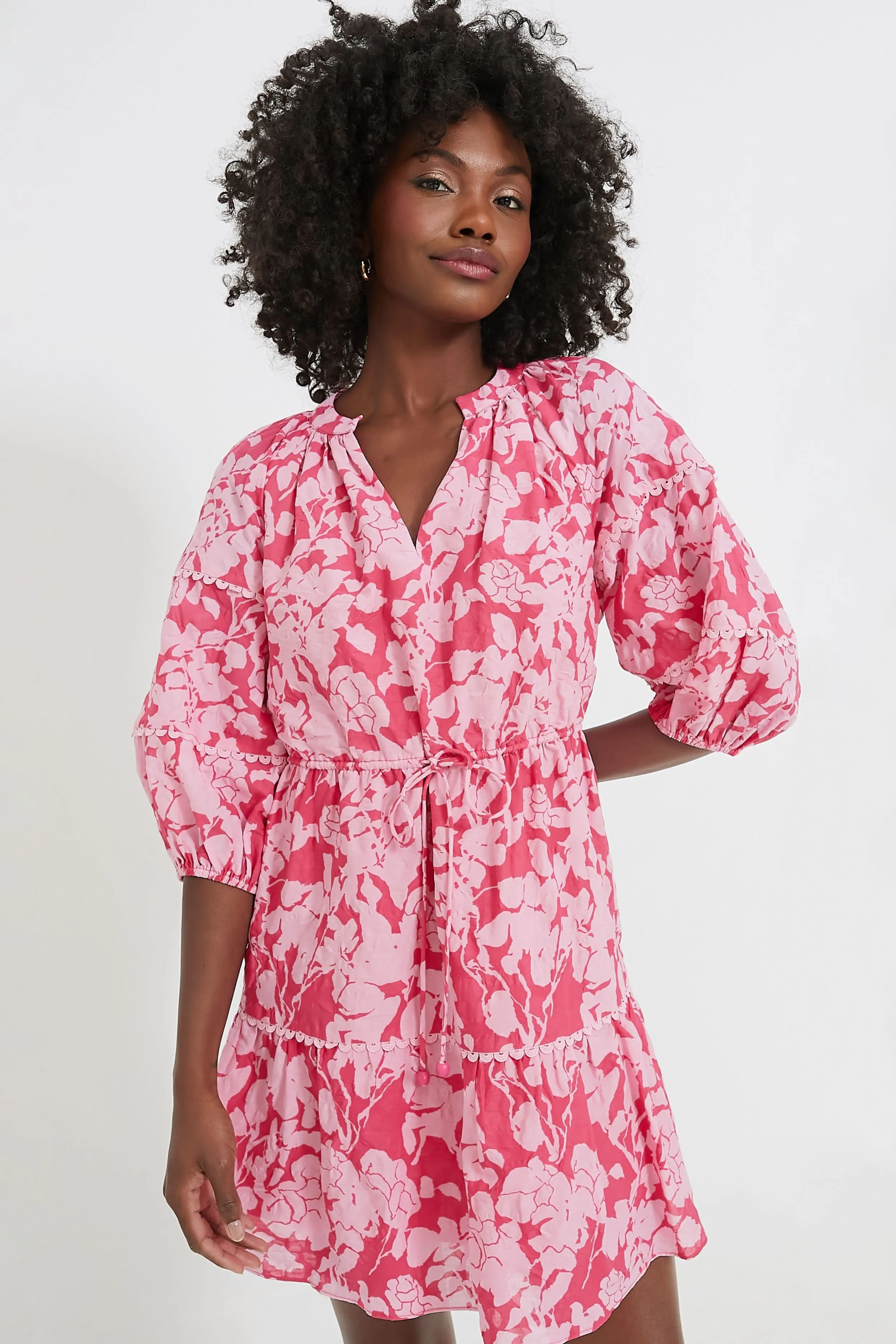Pink Floral Matilda Mini Dress sold by Tuckernuck