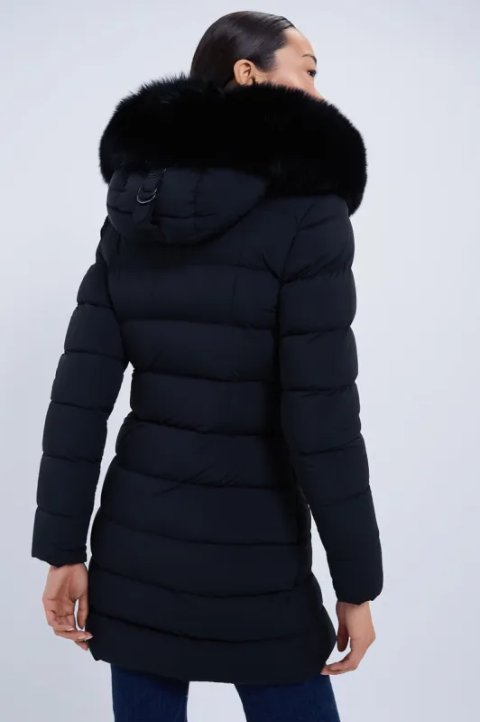 Black Calla Down Coat sold by Tuckernuck