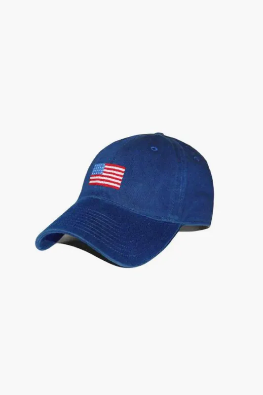 Navy American Flag Needlepoint Hat sold by Tuckernuck