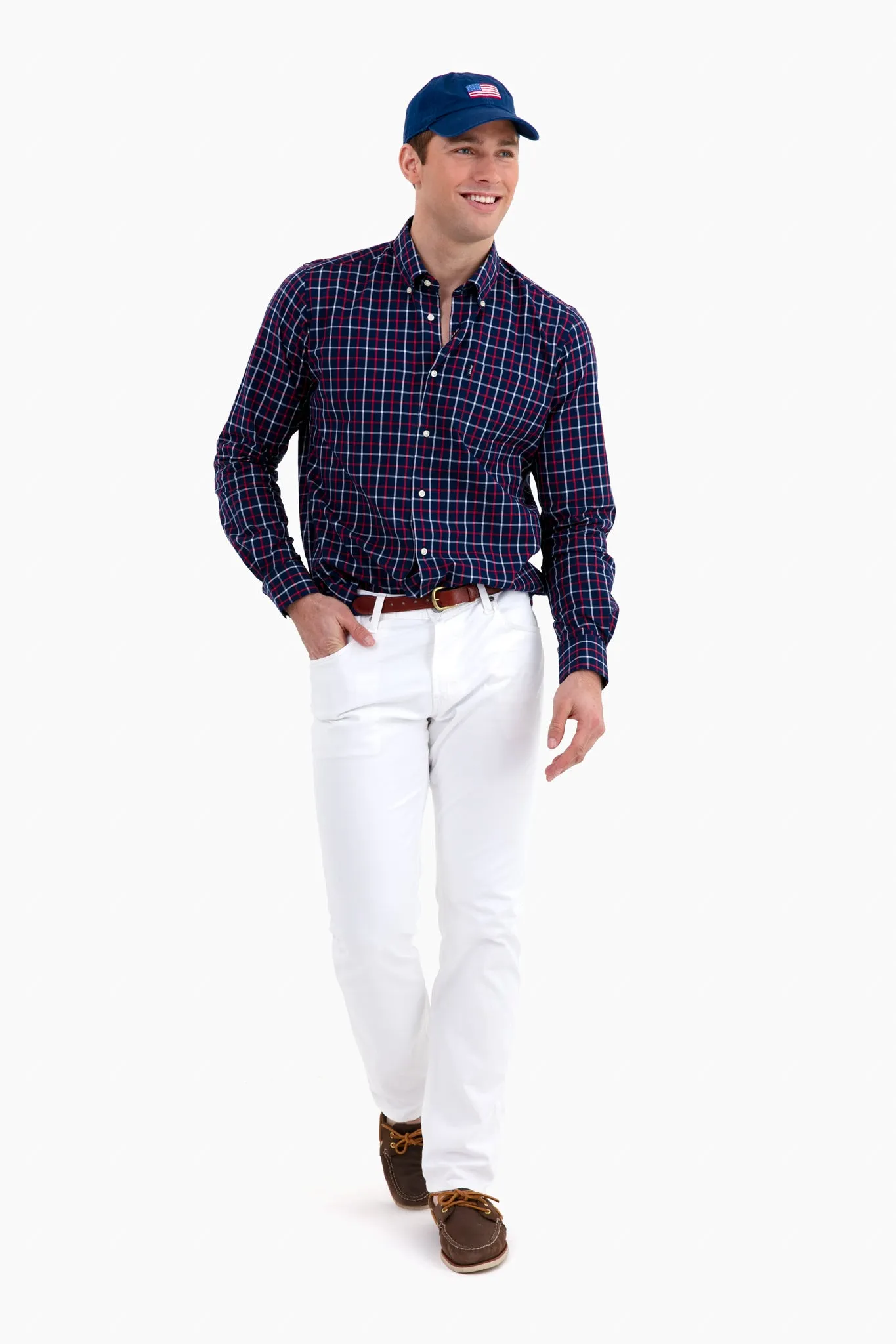 Navy American Flag Needlepoint Hat sold by Tuckernuck product image thumbnail 3