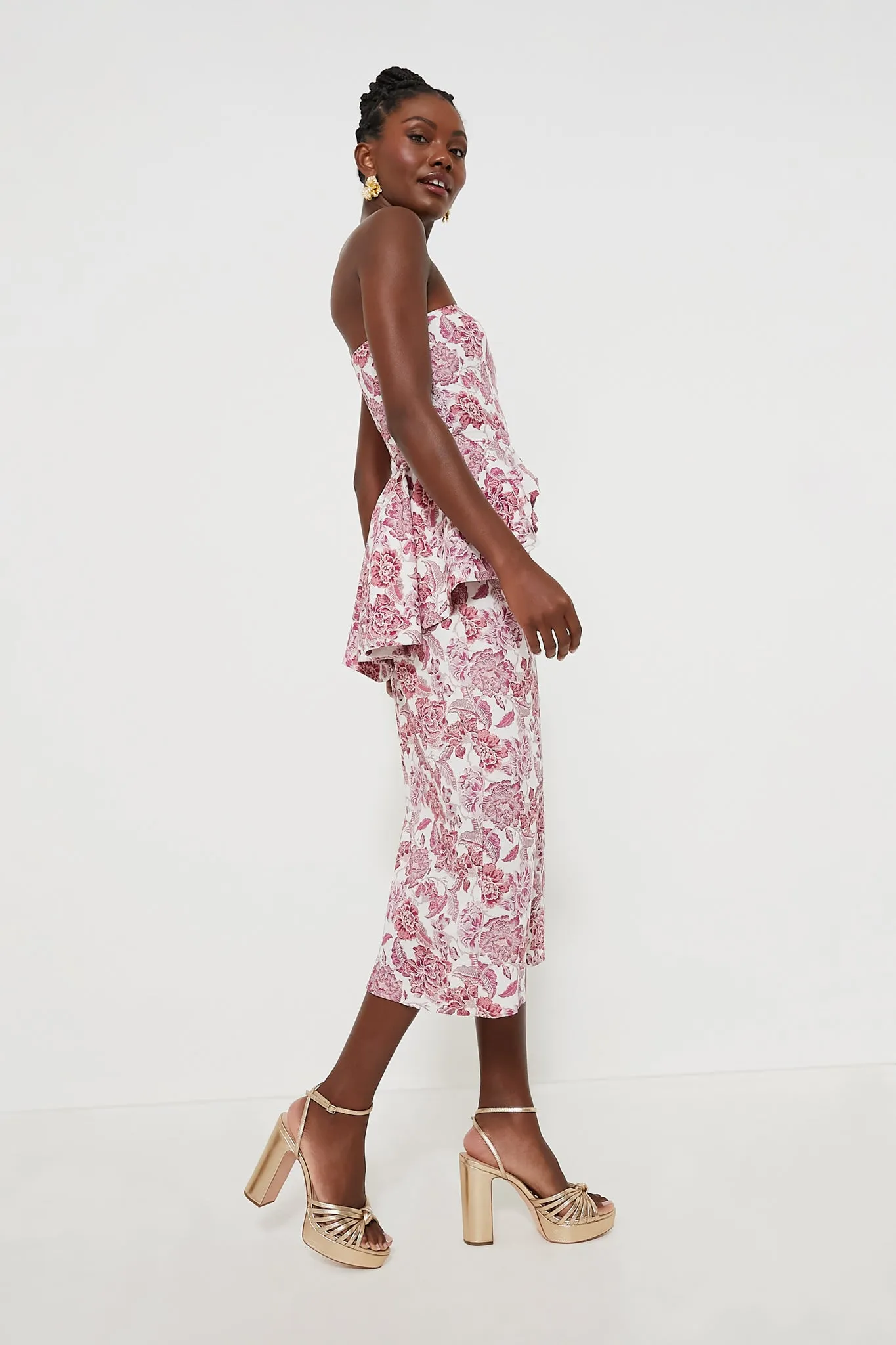 Rosewood Floral Roxanne Midi Dress sold by Tuckernuck product image thumbnail 5