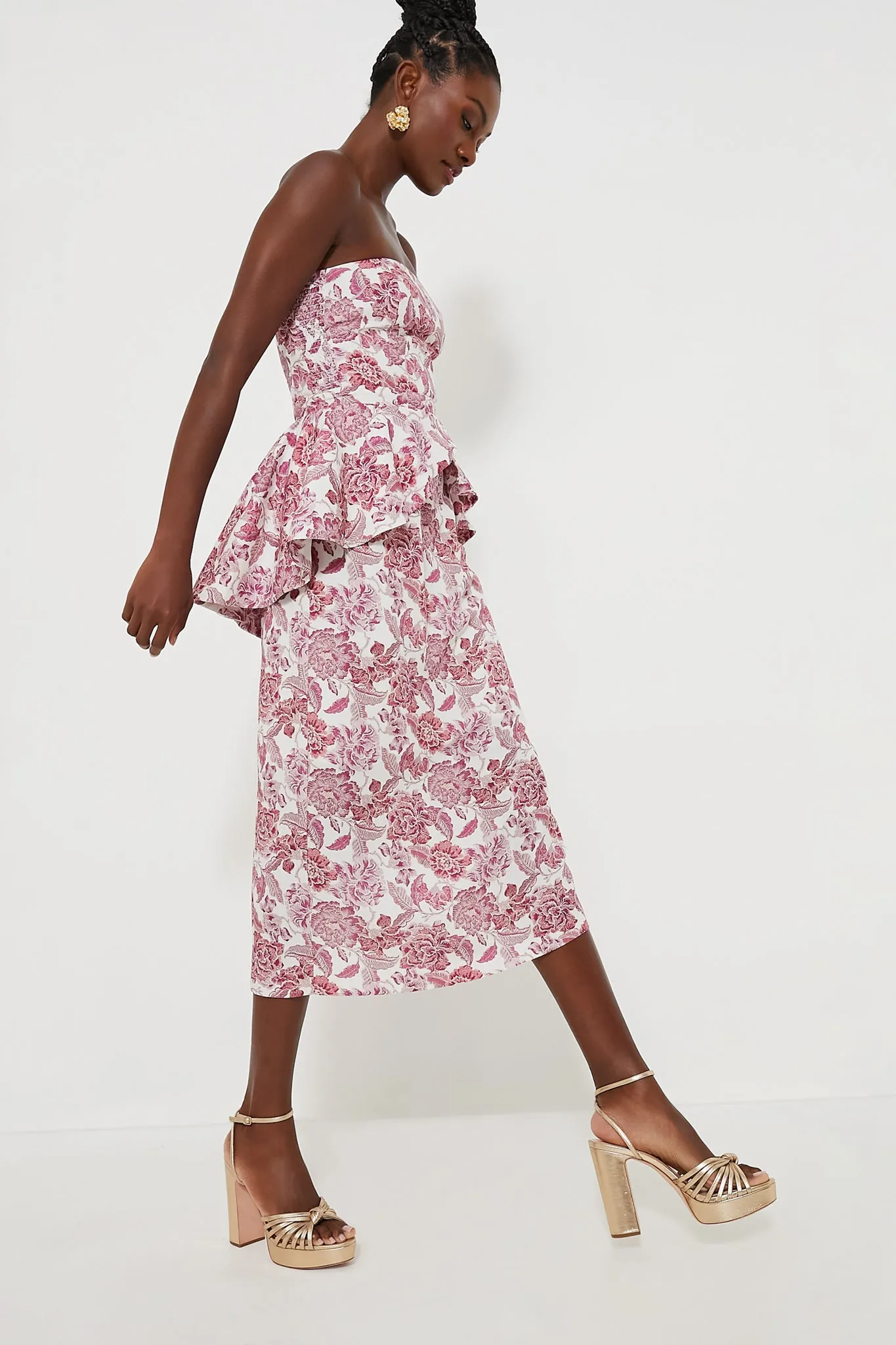 Rosewood Floral Roxanne Midi Dress sold by Tuckernuck product image thumbnail 4