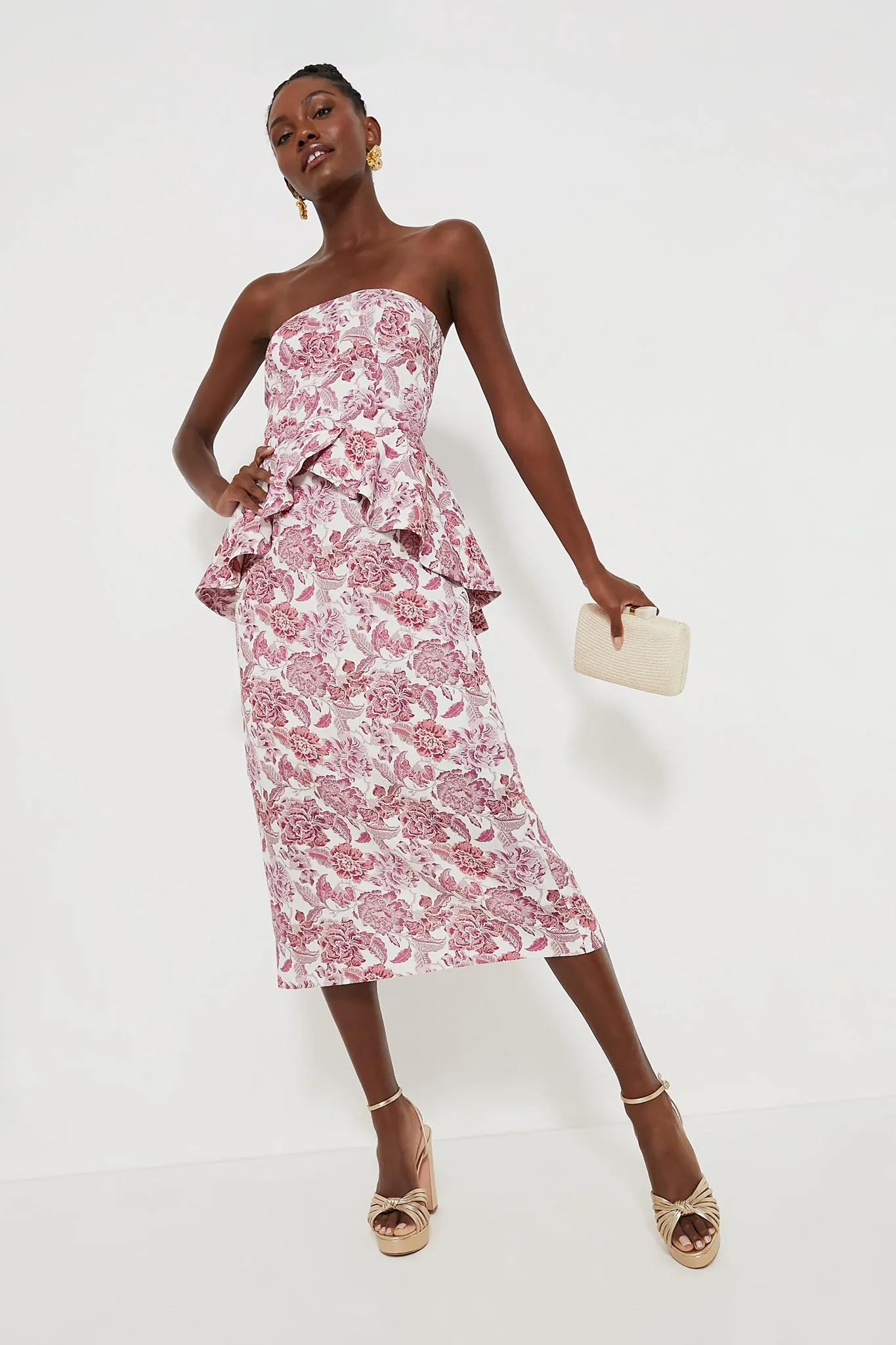 Rosewood Floral Roxanne Midi Dress sold by Tuckernuck product image thumbnail 3