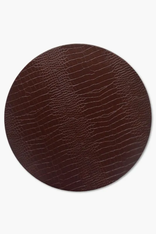 Brown Embossed Placemat made by Tuckernuck