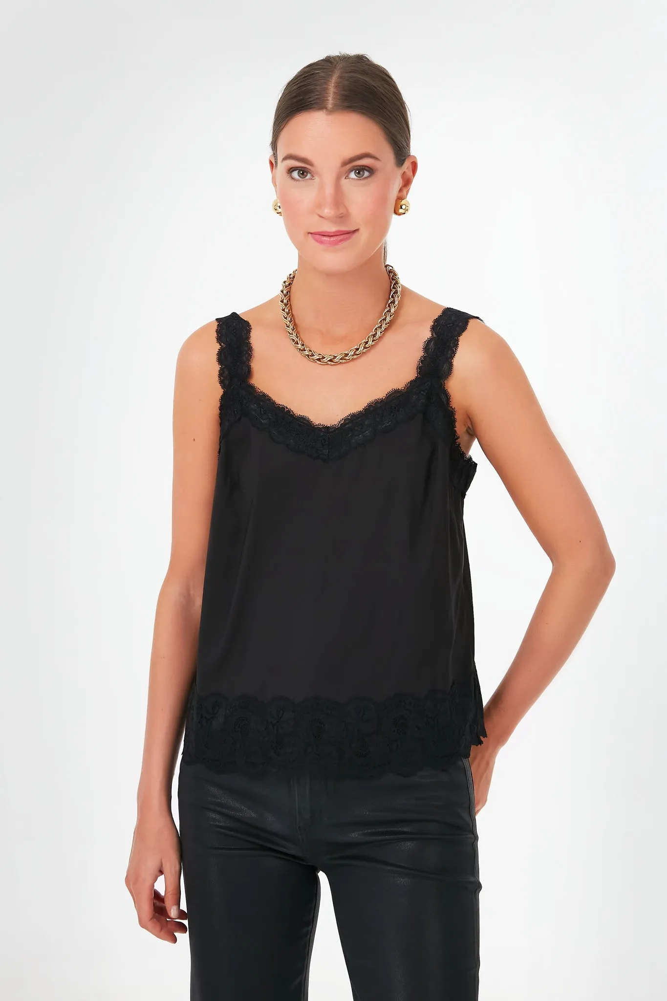 Noir Lace Cami sold by Tuckernuck