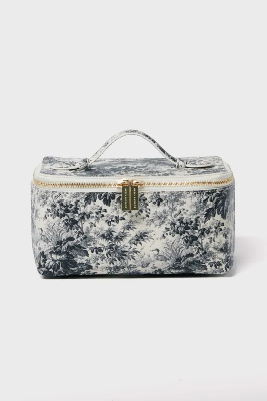 Noir Cypress Toile Small Vanity Case sold by Tuckernuck