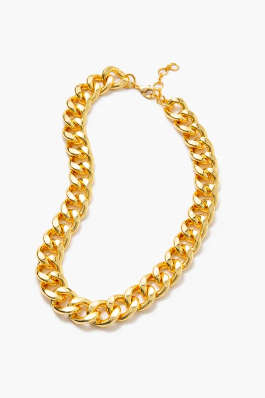Gold Flat Chain Link Necklace sold by Tuckernuck