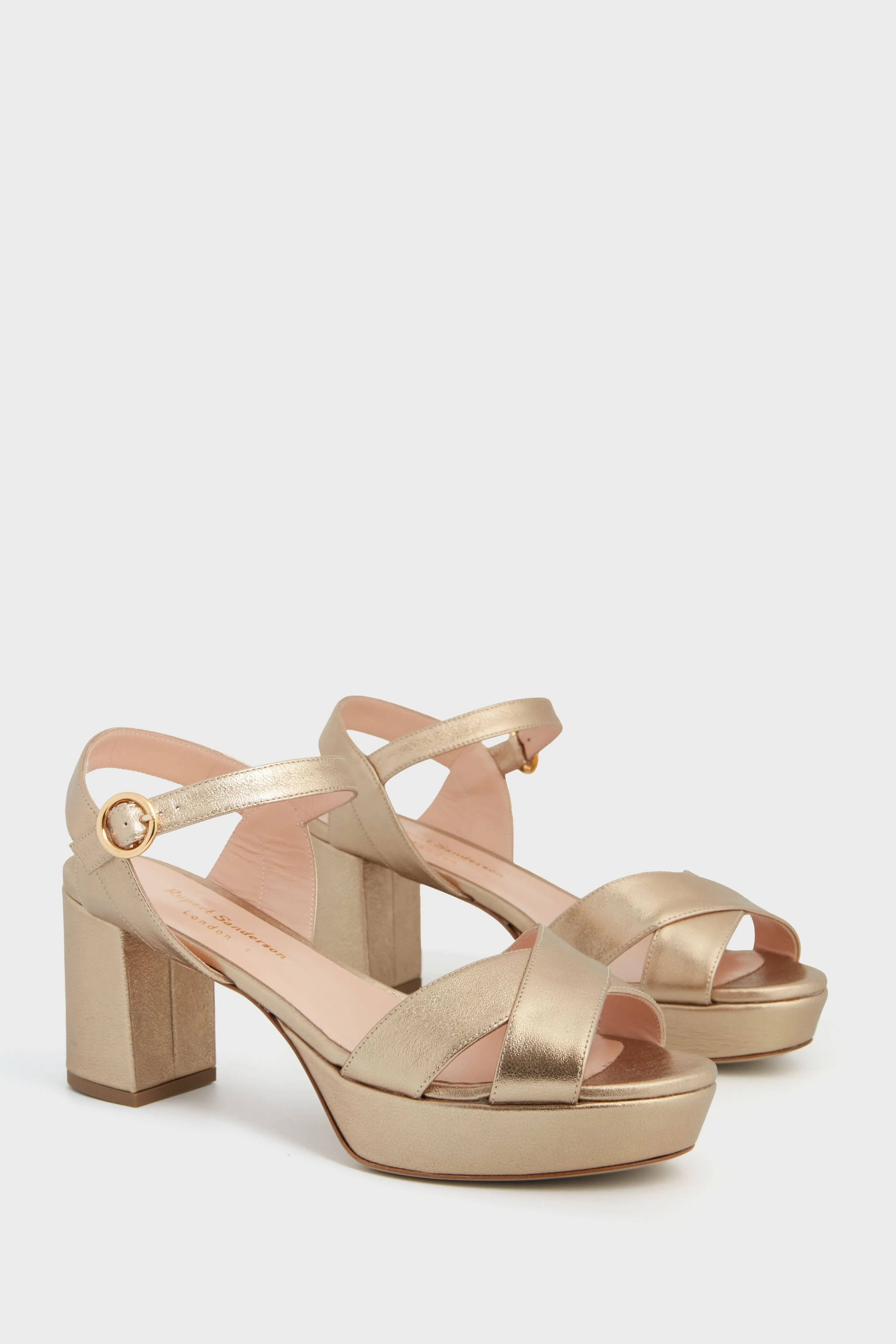 Gold Laminate Deidre Heels sold by Tuckernuck product image thumbnail 4