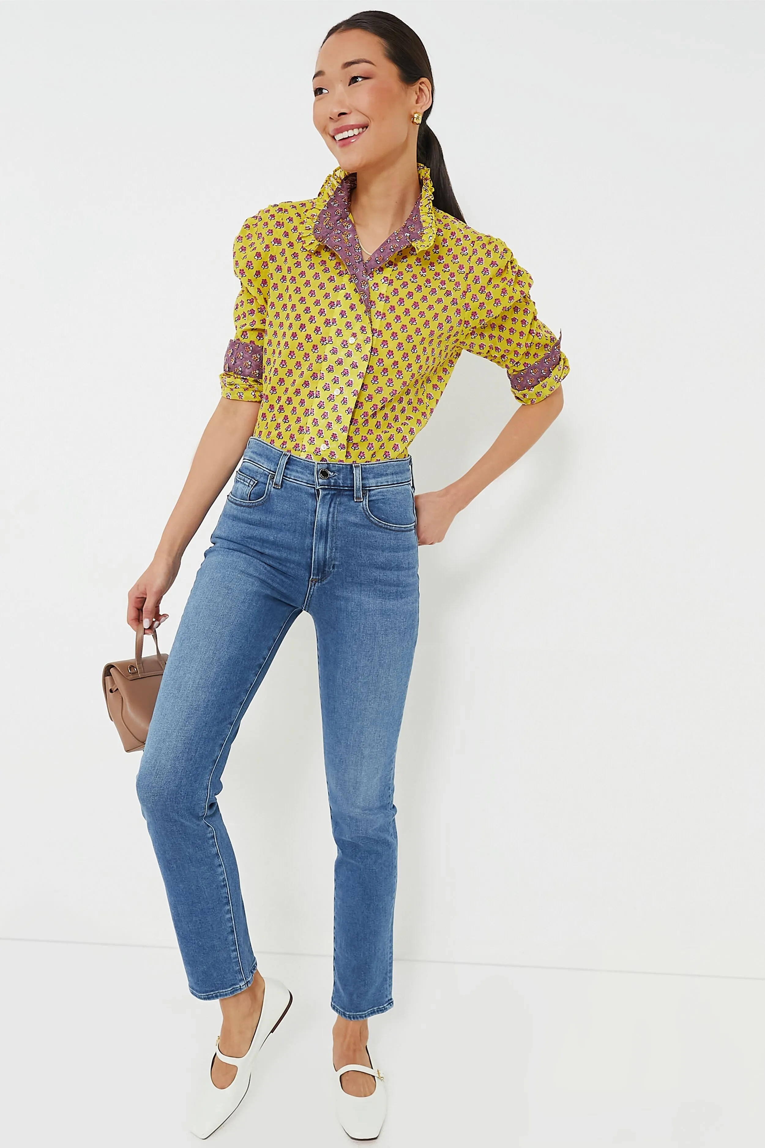 Yellow Magenta Wind Blouse sold by Tuckernuck product image thumbnail 2