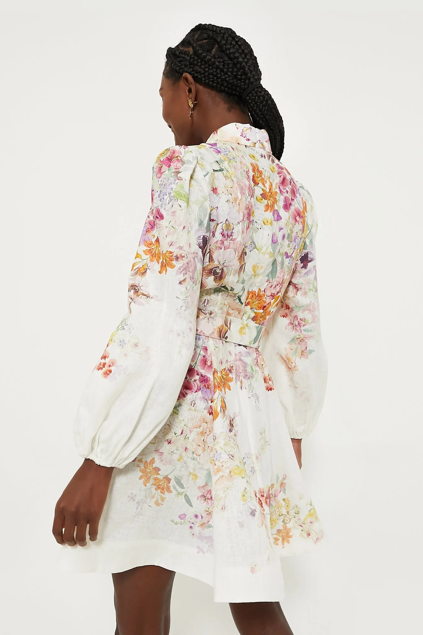 Kaleidoscope Garden Natura Buttoned Mini Dress sold by Tuckernuck product image thumbnail 4