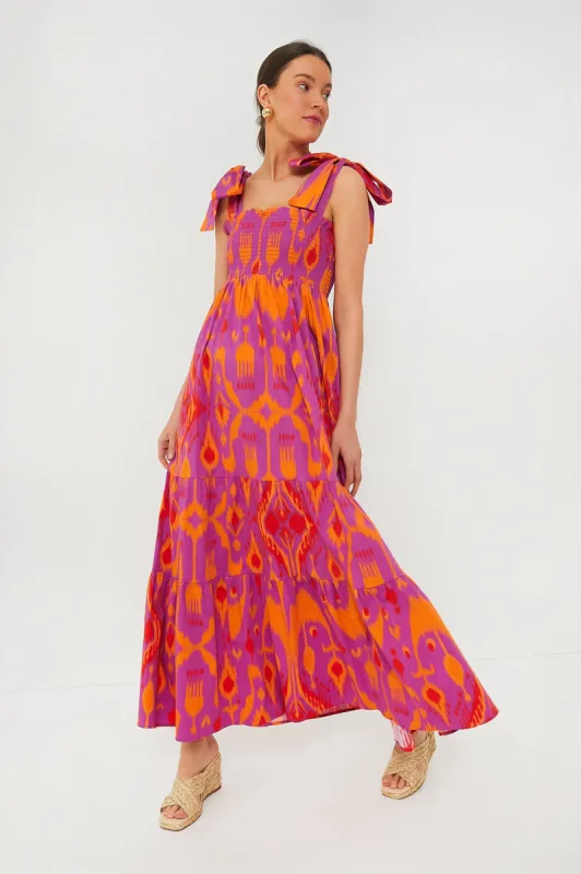 Exclusive Sunset Ikat Kelly Dress sold by Tuckernuck