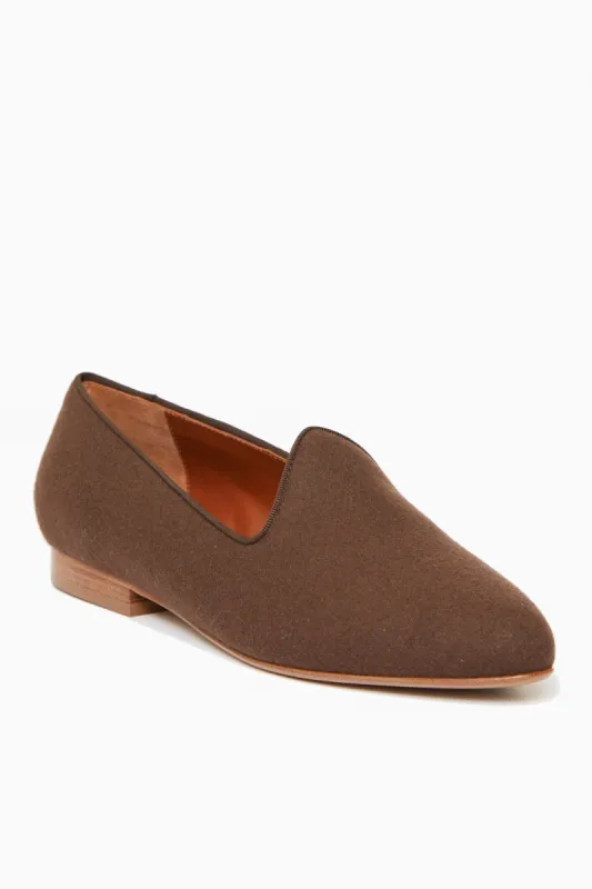 Chestnut Wool Venetian Slippers sold by Tuckernuck