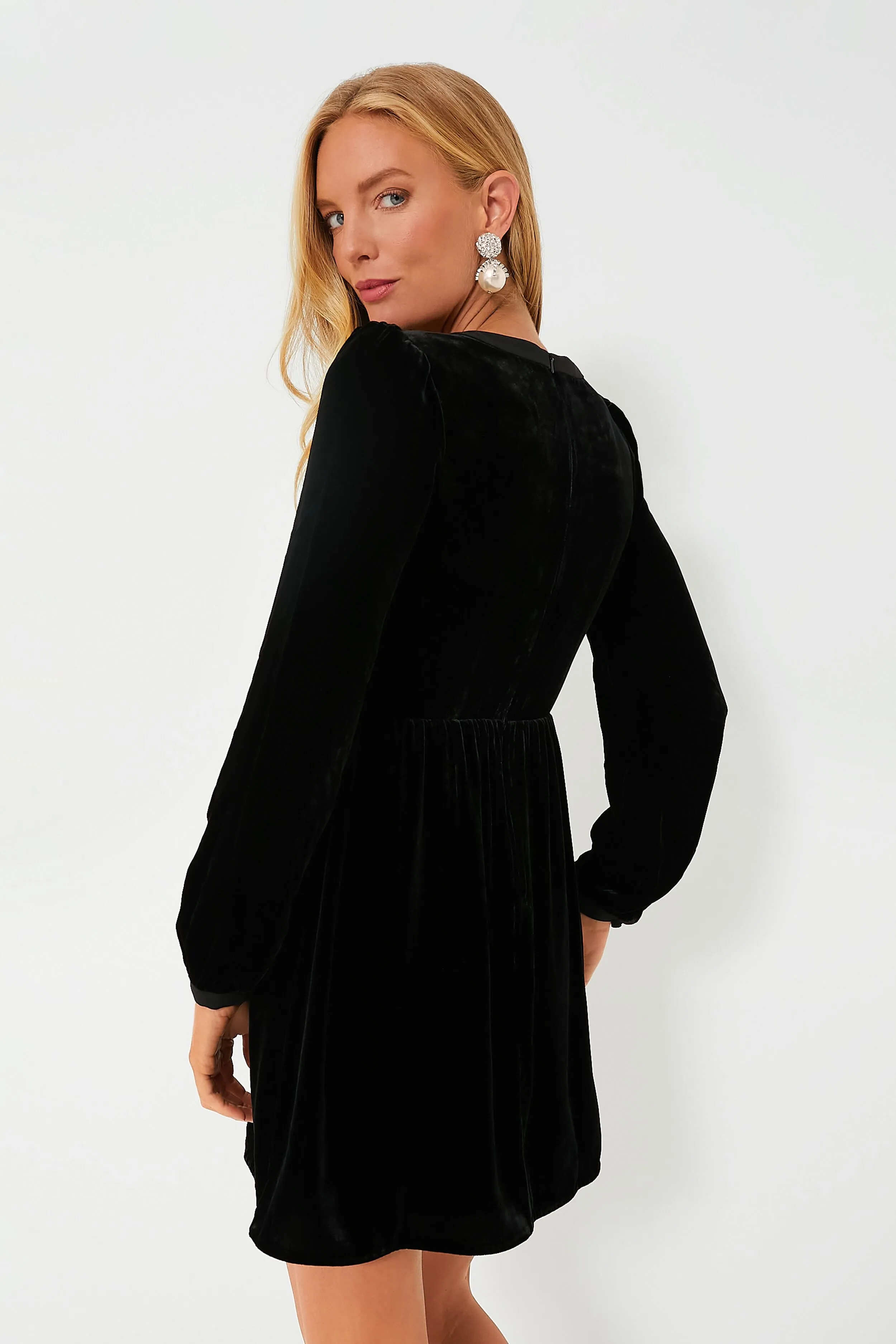 Black Camille Bows Mini Dress sold by Tuckernuck product image thumbnail 4