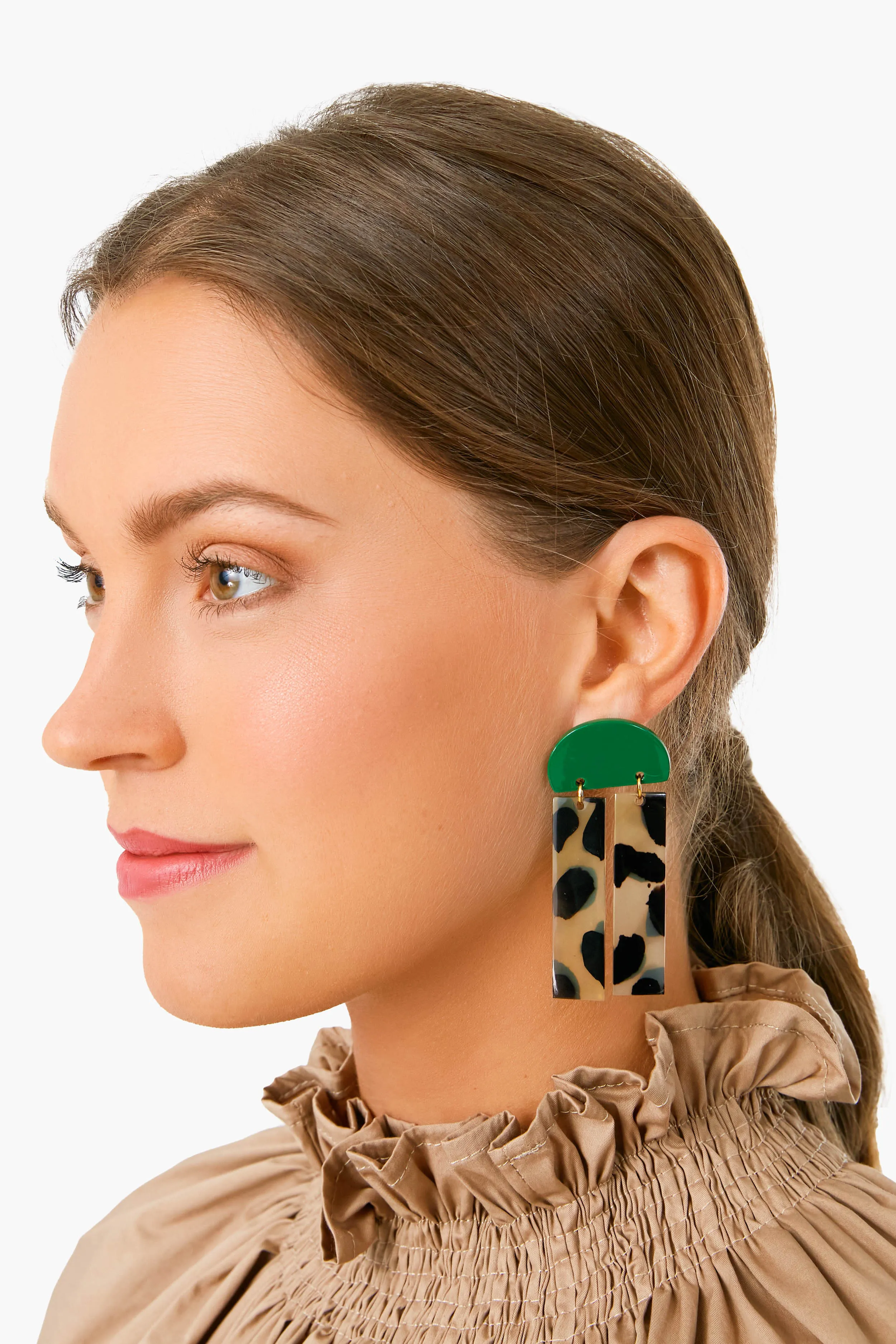 Exclusive Green Sunrise Dangle Earrings sold by Tuckernuck product image thumbnail 2