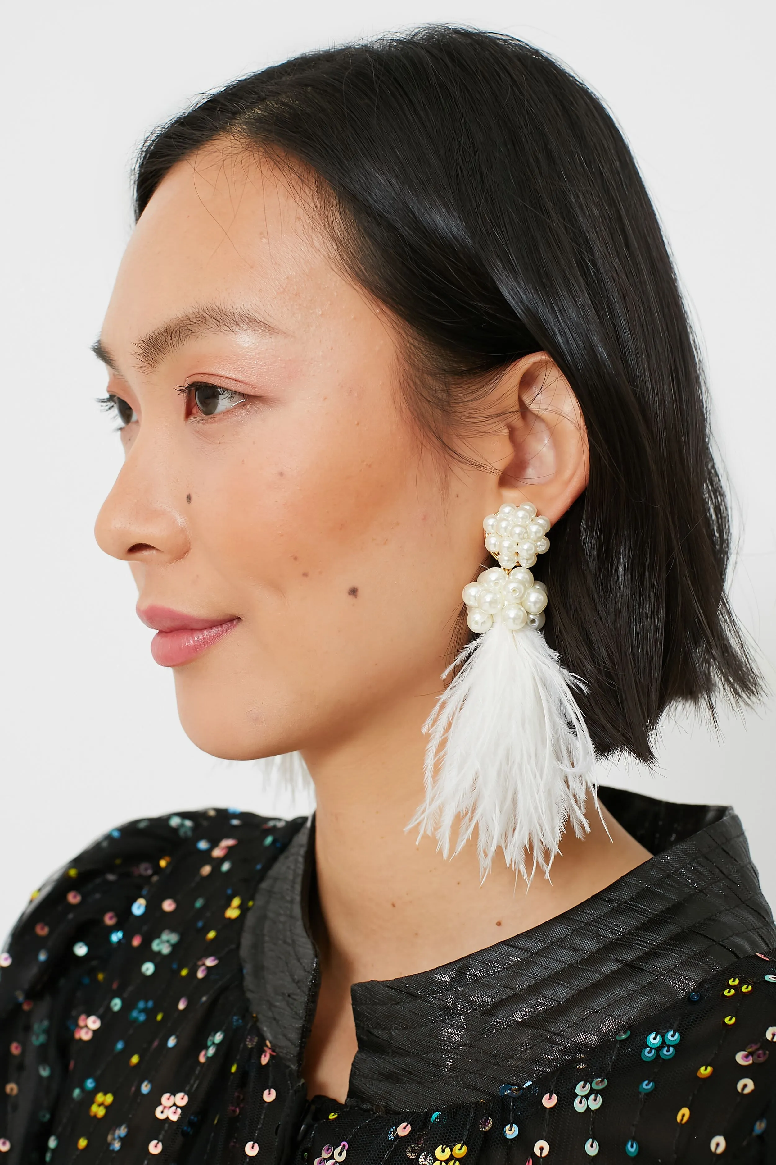 White Feather Nicole Earrings sold by Tuckernuck product image thumbnail 2