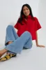 Red Trapunto Stitch Sofia Shirt sold by Tuckernuck