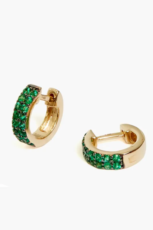 Pave Emerald Huggies sold by Tuckernuck