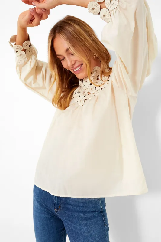 Cream Rosenberg Blouse made by Mirth
