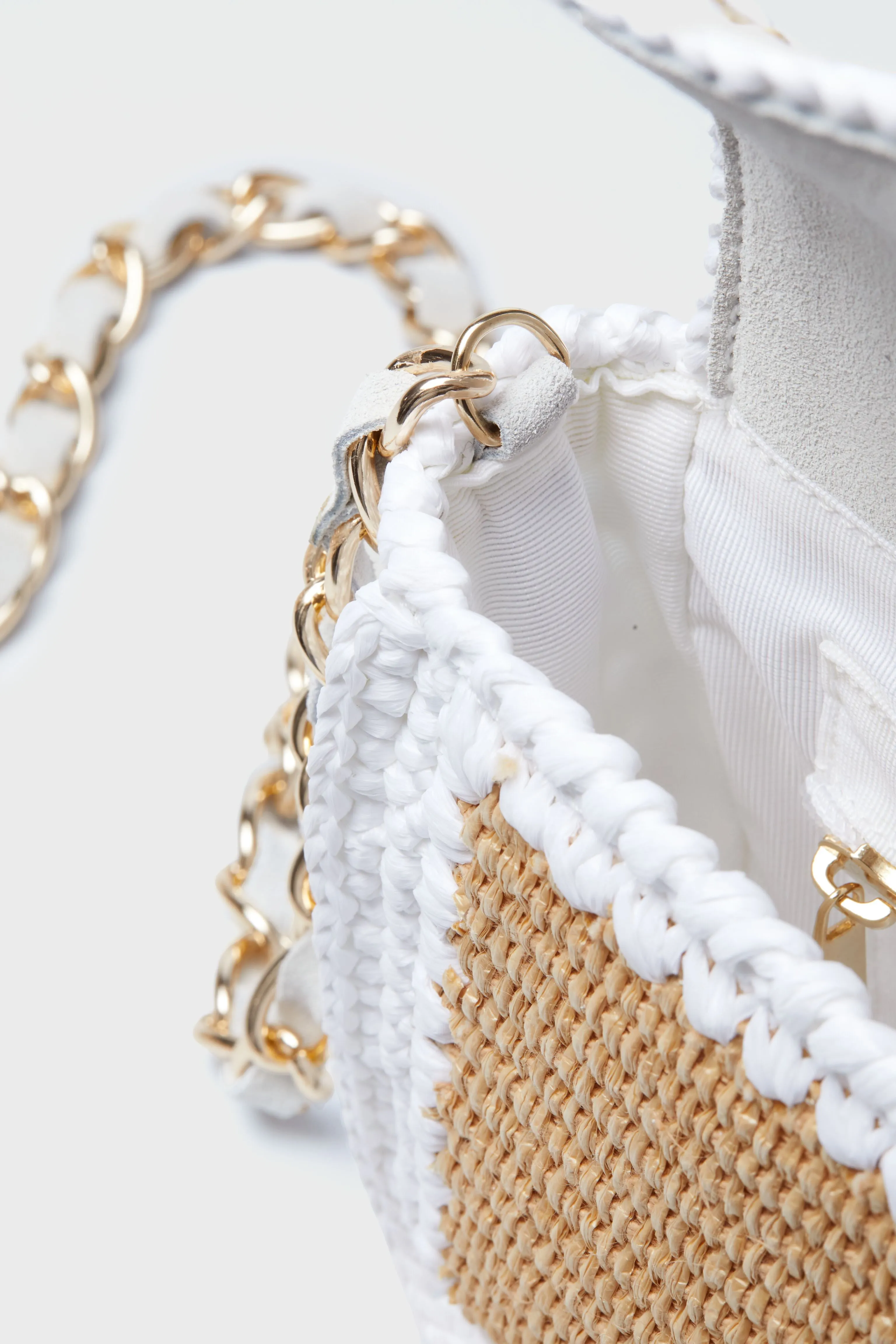 Natural and White Woven Crossbody sold by Tuckernuck product image thumbnail 4