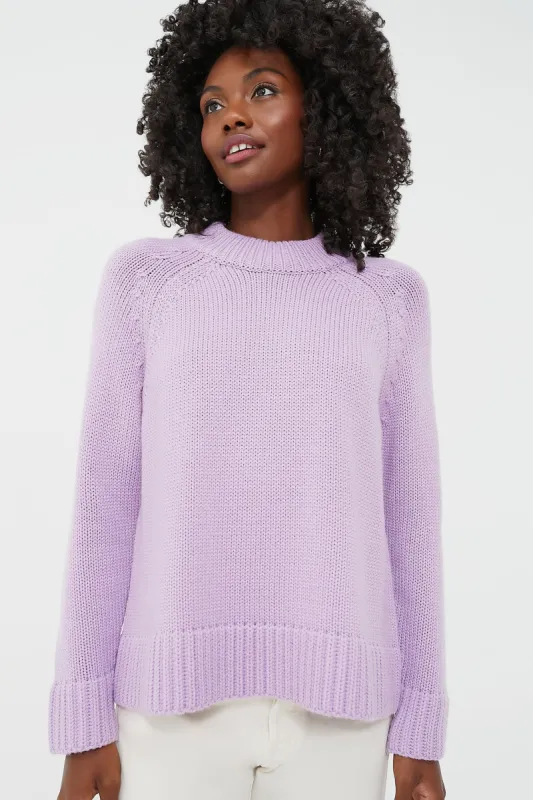 Lilac Claude Crewneck Sweater made by Tuckernuck