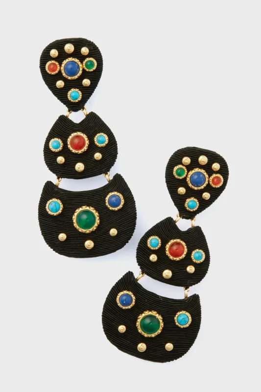 Black Gemstone Knox Earrings sold by Tuckernuck