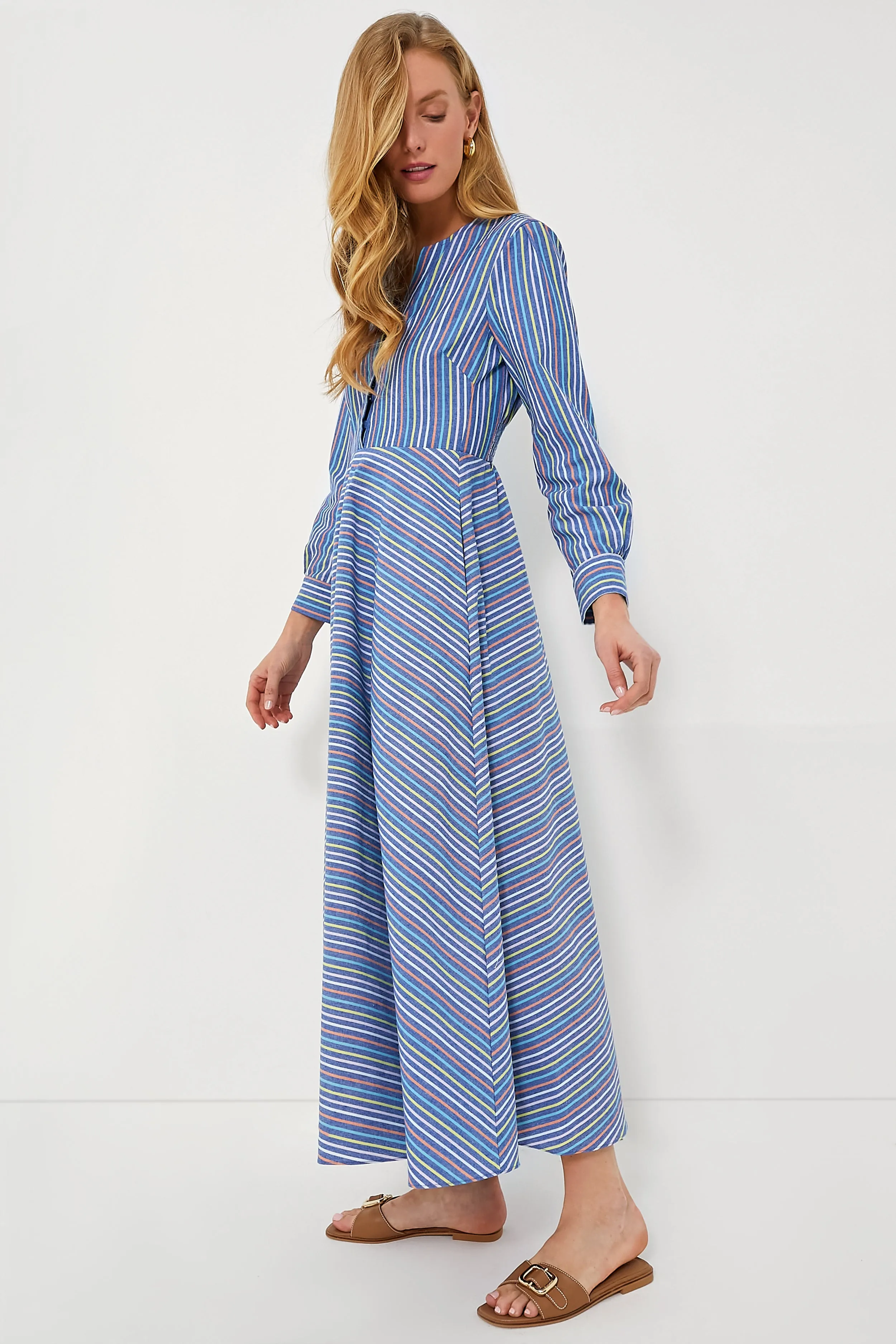 Provence Stripe Mila Dress sold by Tuckernuck product image thumbnail 3