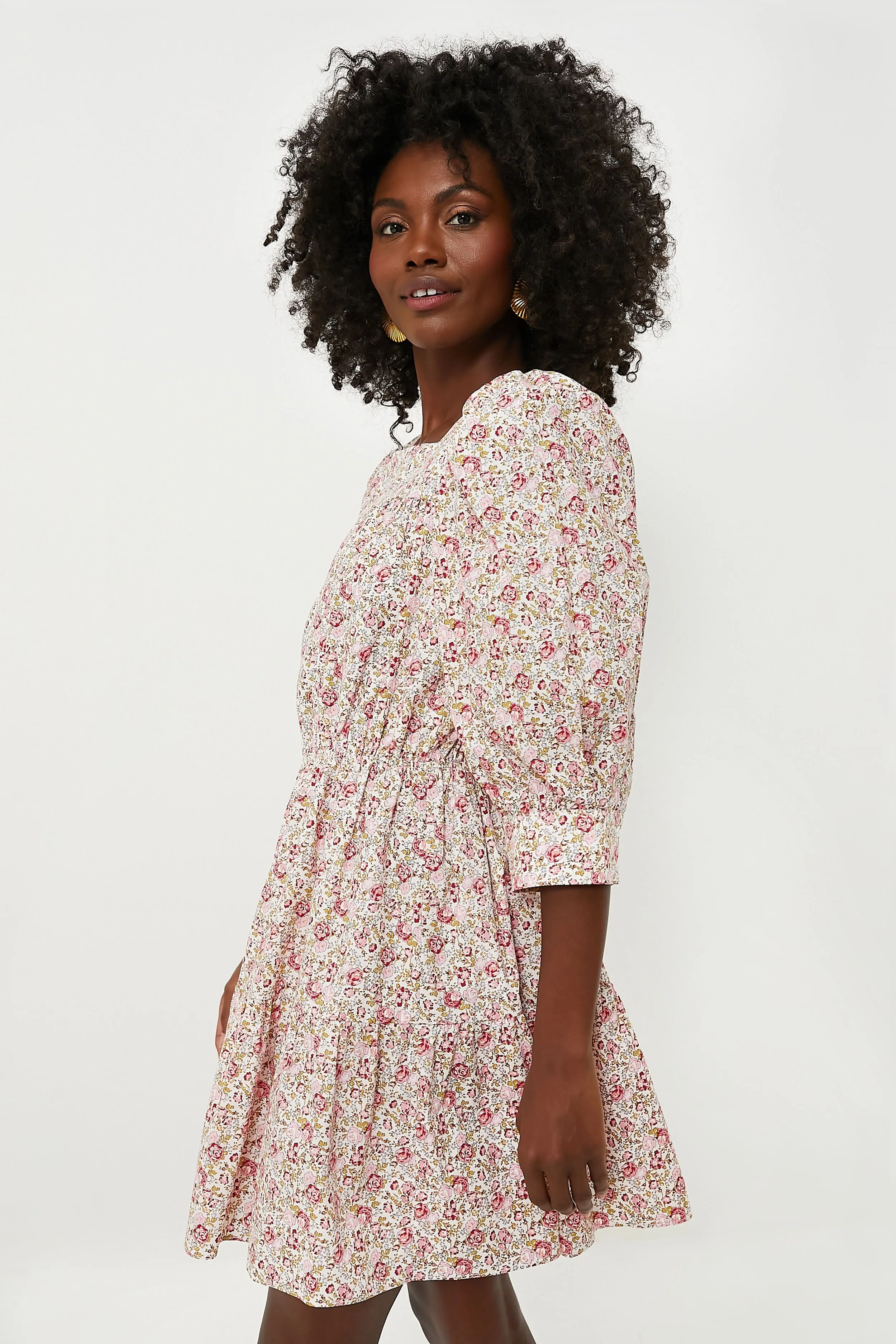 Pink and Red Floral Maddie Mini Dress sold by Tuckernuck product image thumbnail 3