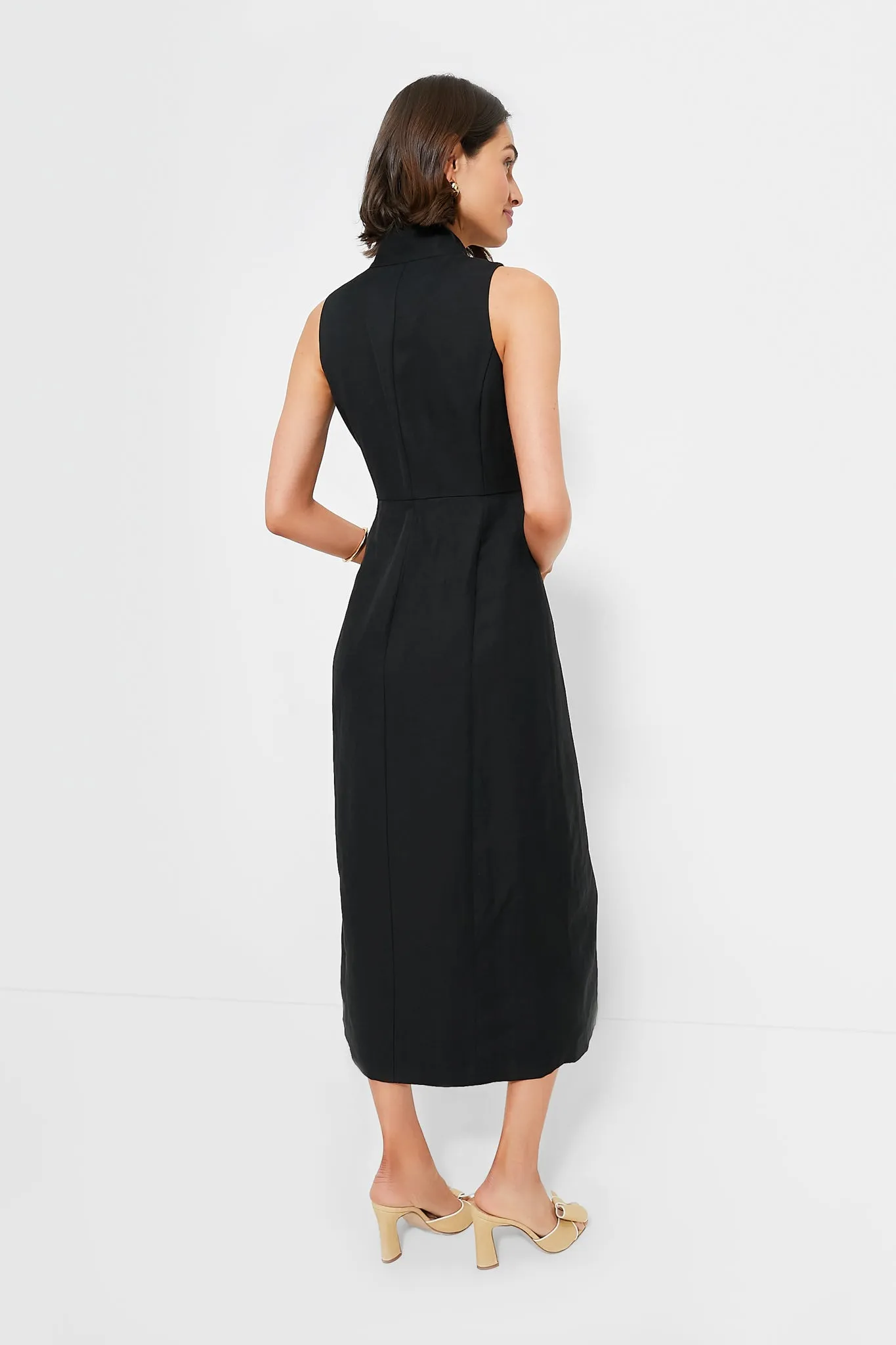 Black Leighton Midi Dress sold by Tuckernuck product image thumbnail 4