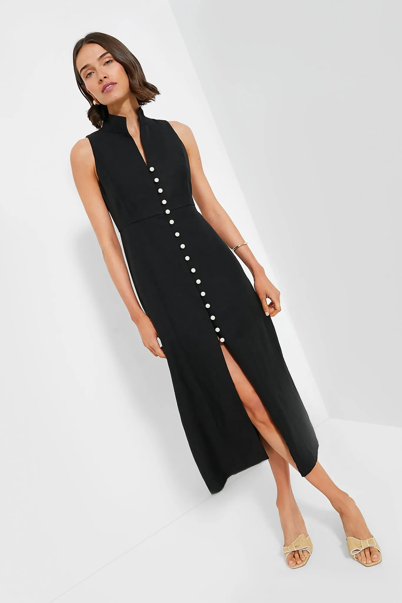 Black Leighton Midi Dress sold by Tuckernuck product image thumbnail 2