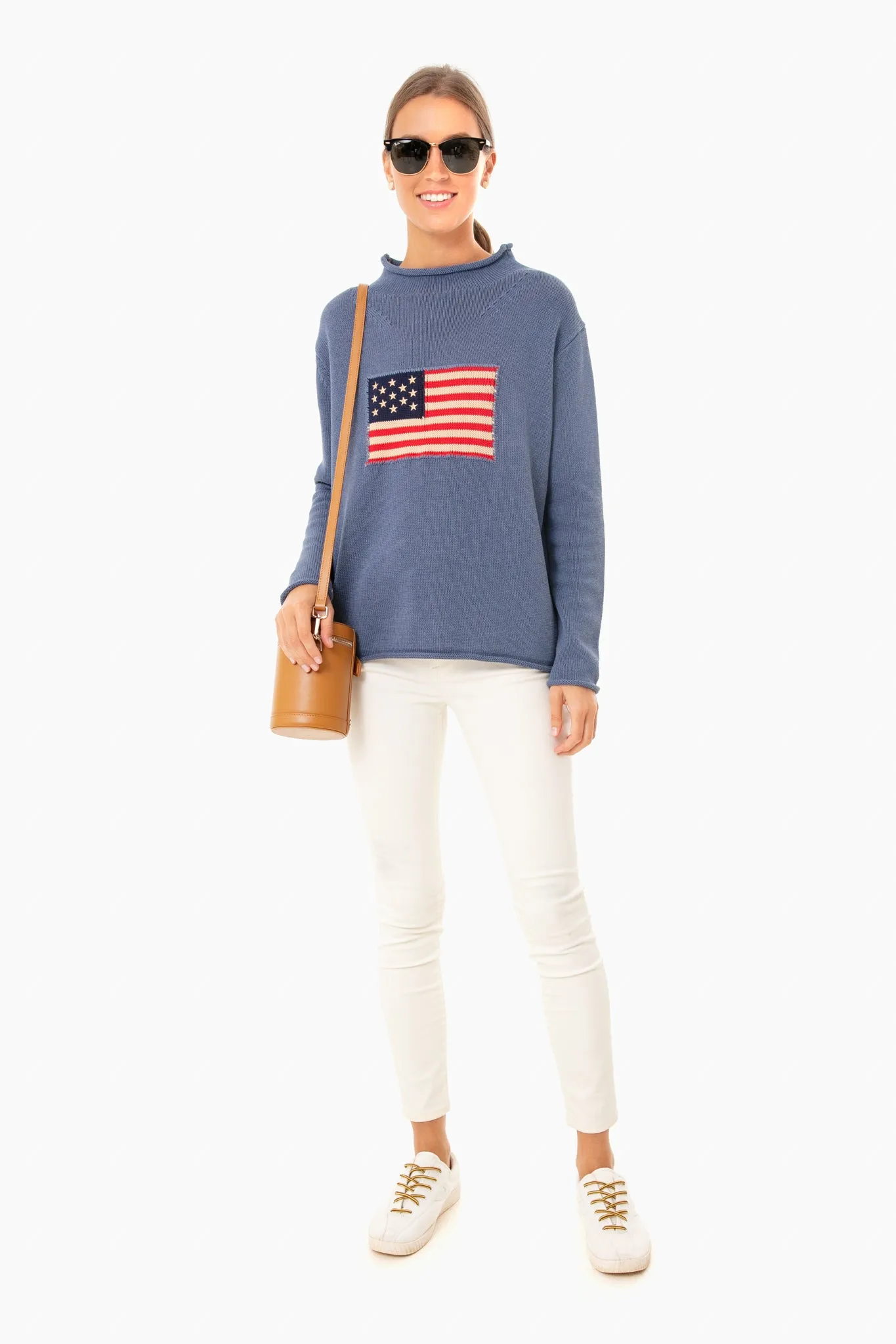 Denim Blue Americana Sweater sold by Tuckernuck product image thumbnail 2
