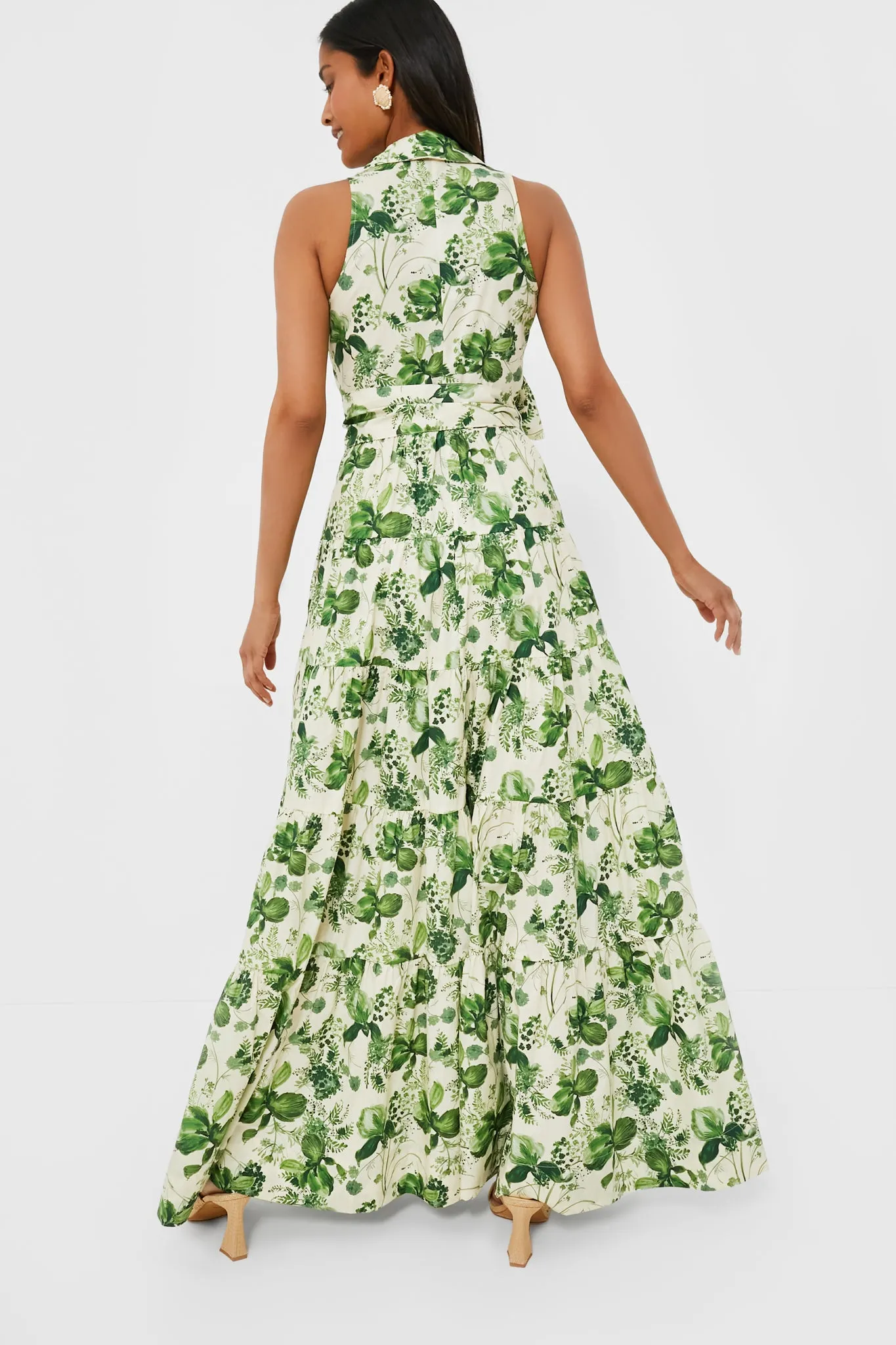 Olive Hanging Orchids Adriana Dress sold by Tuckernuck product image thumbnail 4