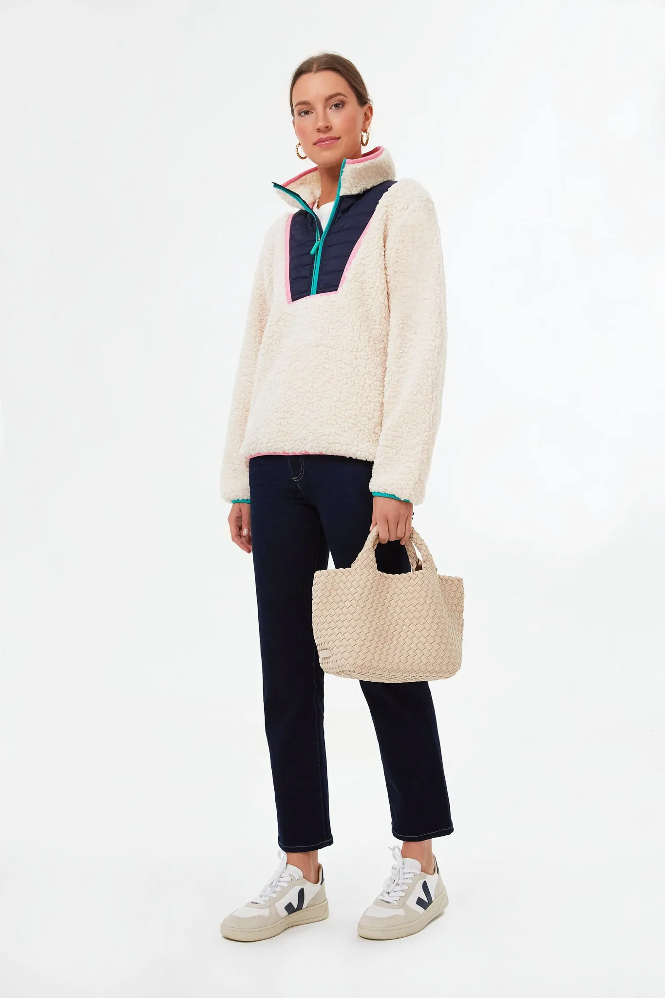 Cream Camel Sherpa Pullover sold by Tuckernuck product image thumbnail 2