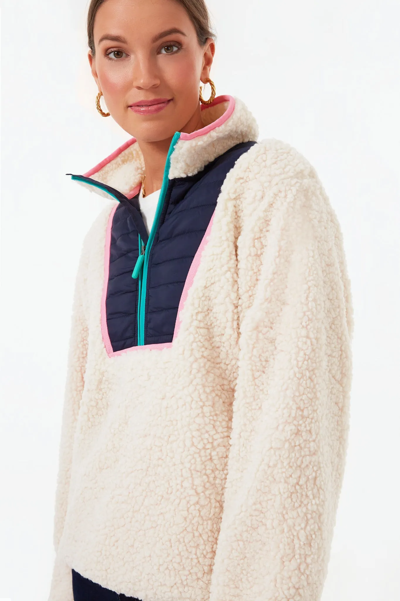Cream Camel Sherpa Pullover sold by Tuckernuck product image thumbnail 3