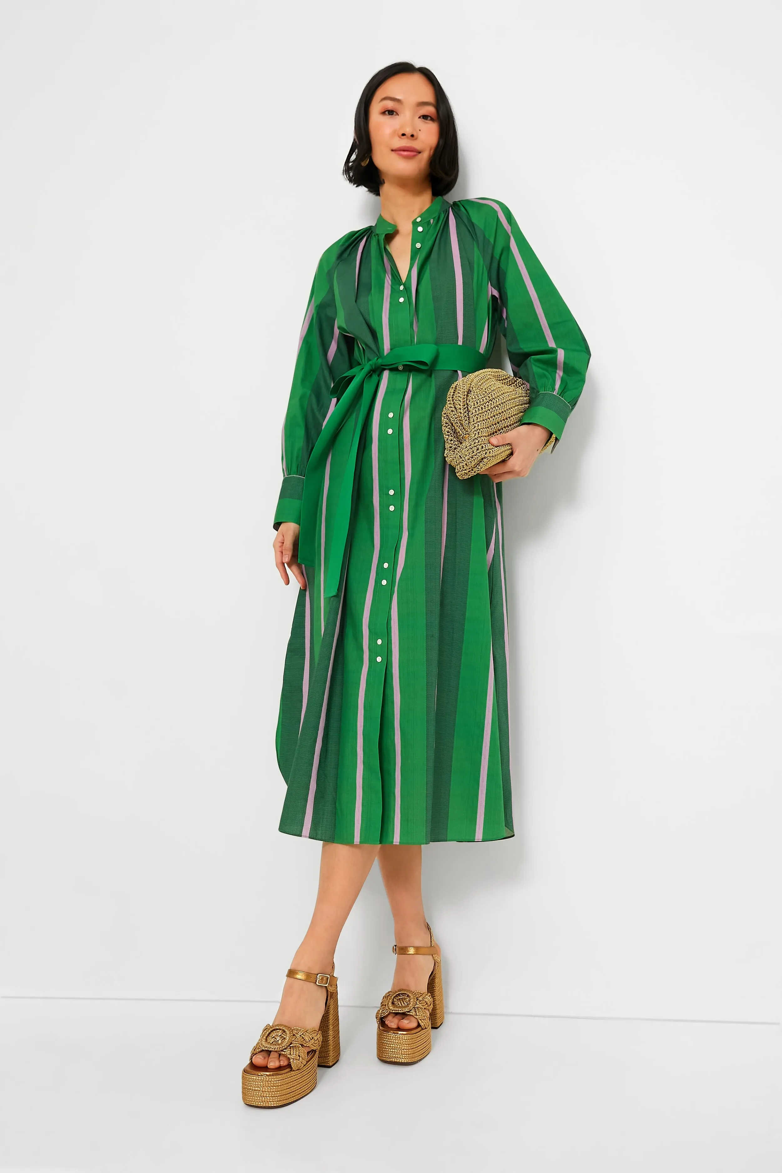 Jewel Green Calypso Shirt Dress sold by Tuckernuck product image thumbnail 2
