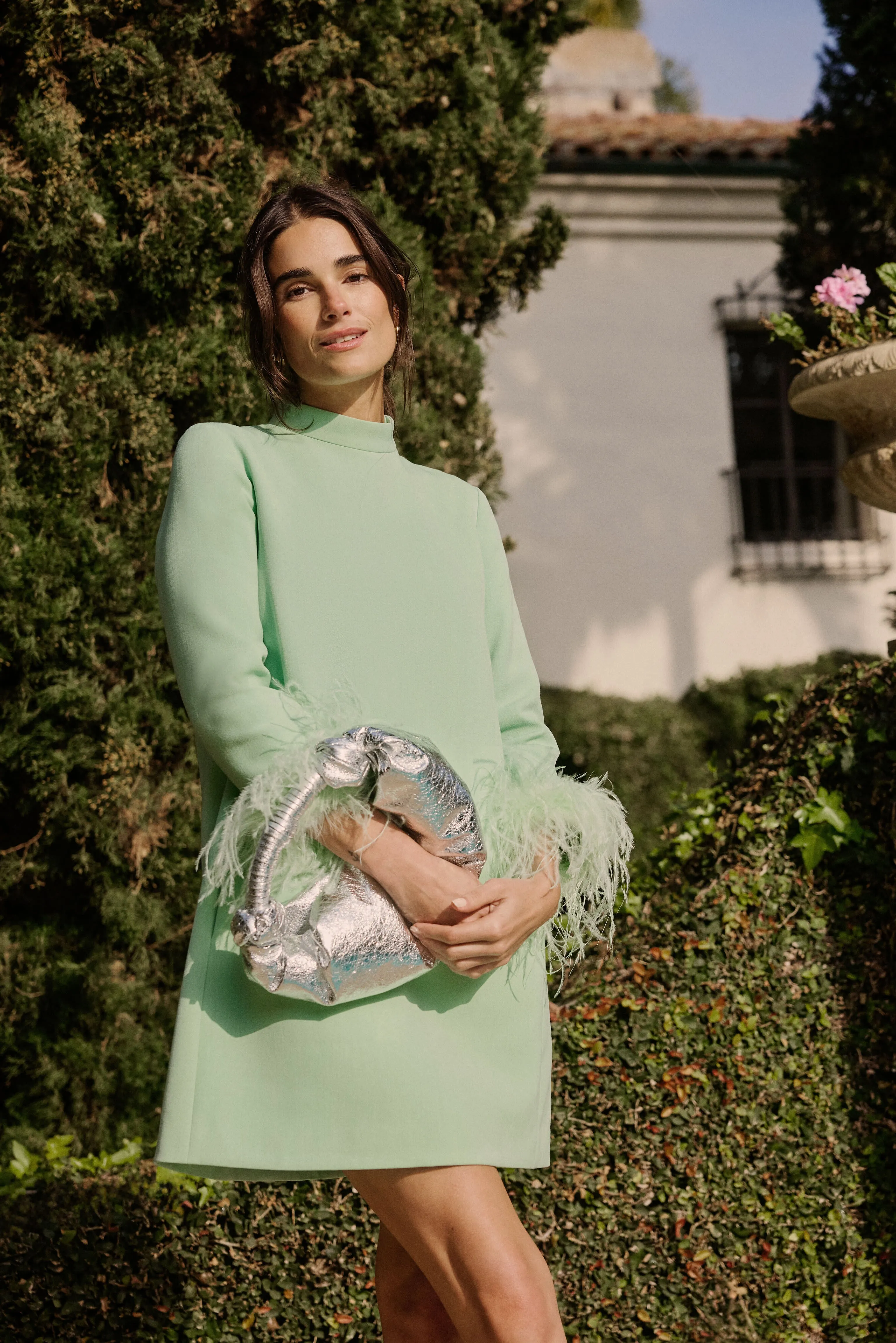 Silver Crinkle Vegan Leather Lopsy Bag sold by Tuckernuck product image thumbnail 2