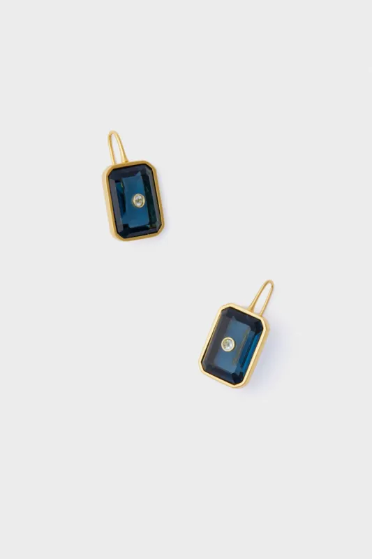Denim Tile Earrings made by Lizzie Fortunato