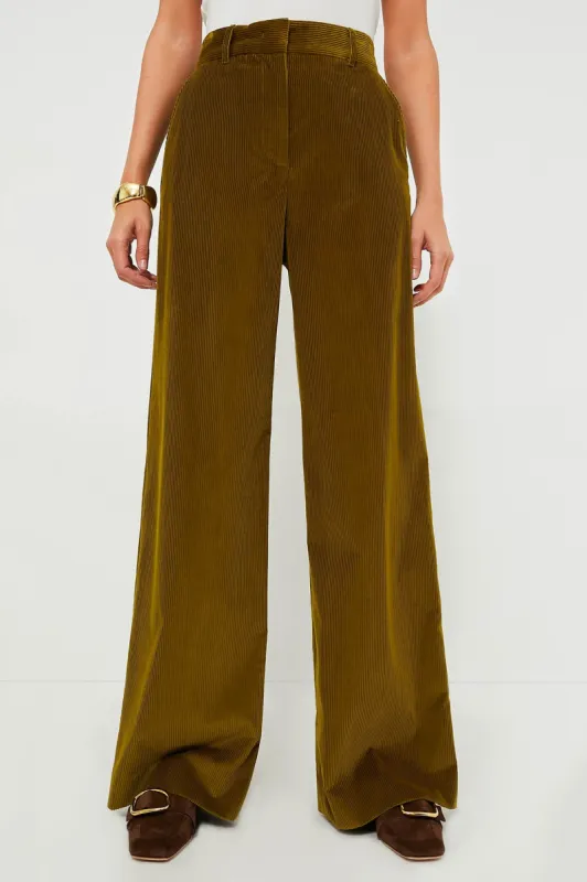 Green Tania Trousers sold by Tuckernuck